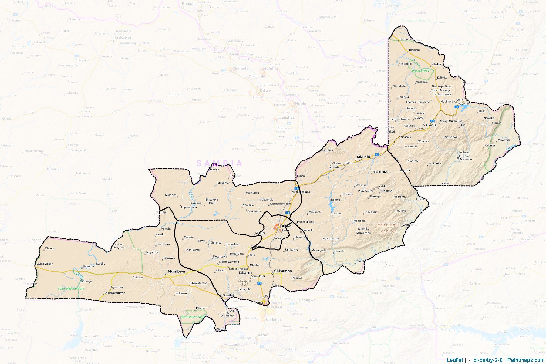 Muestras de recorte de mapas Central (Zambia)-1