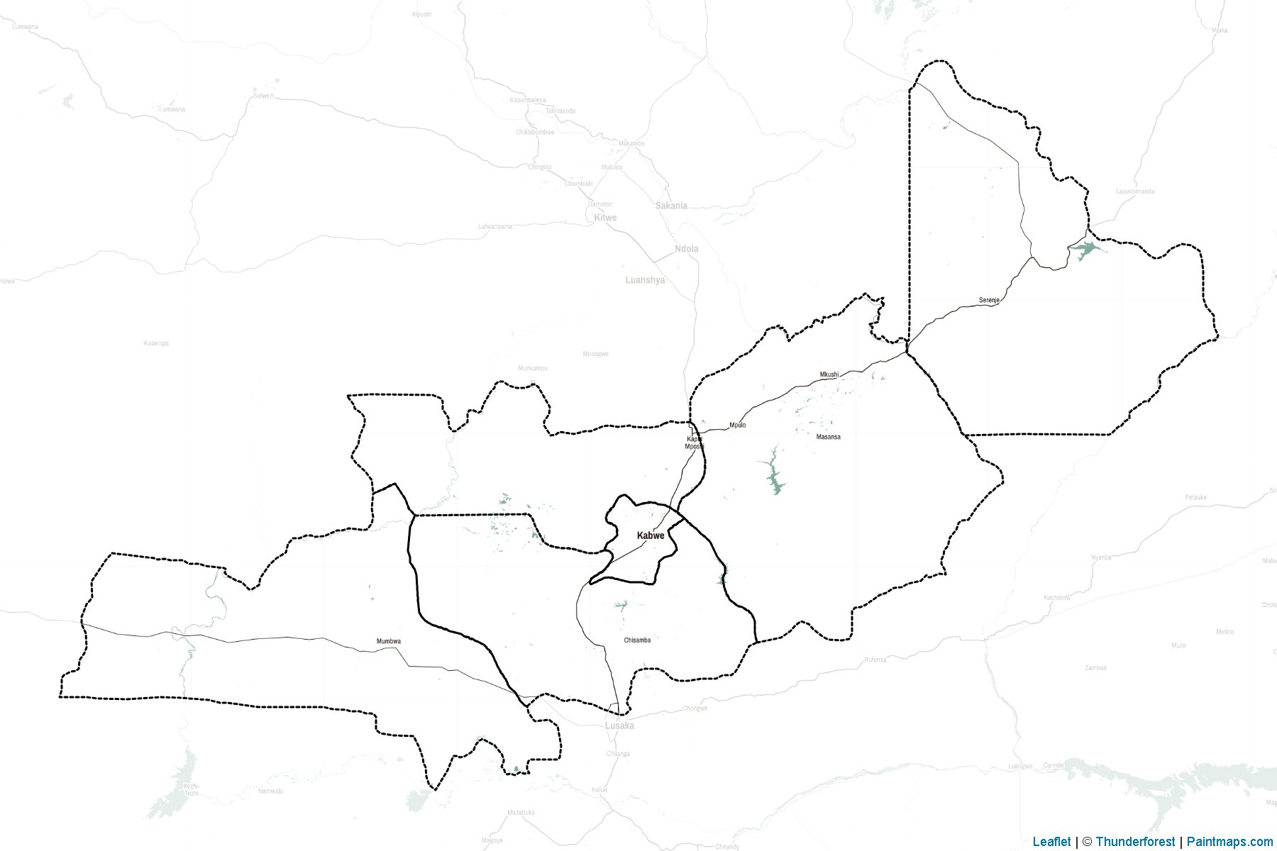 Muestras de recorte de mapas Central (Zambia)-2