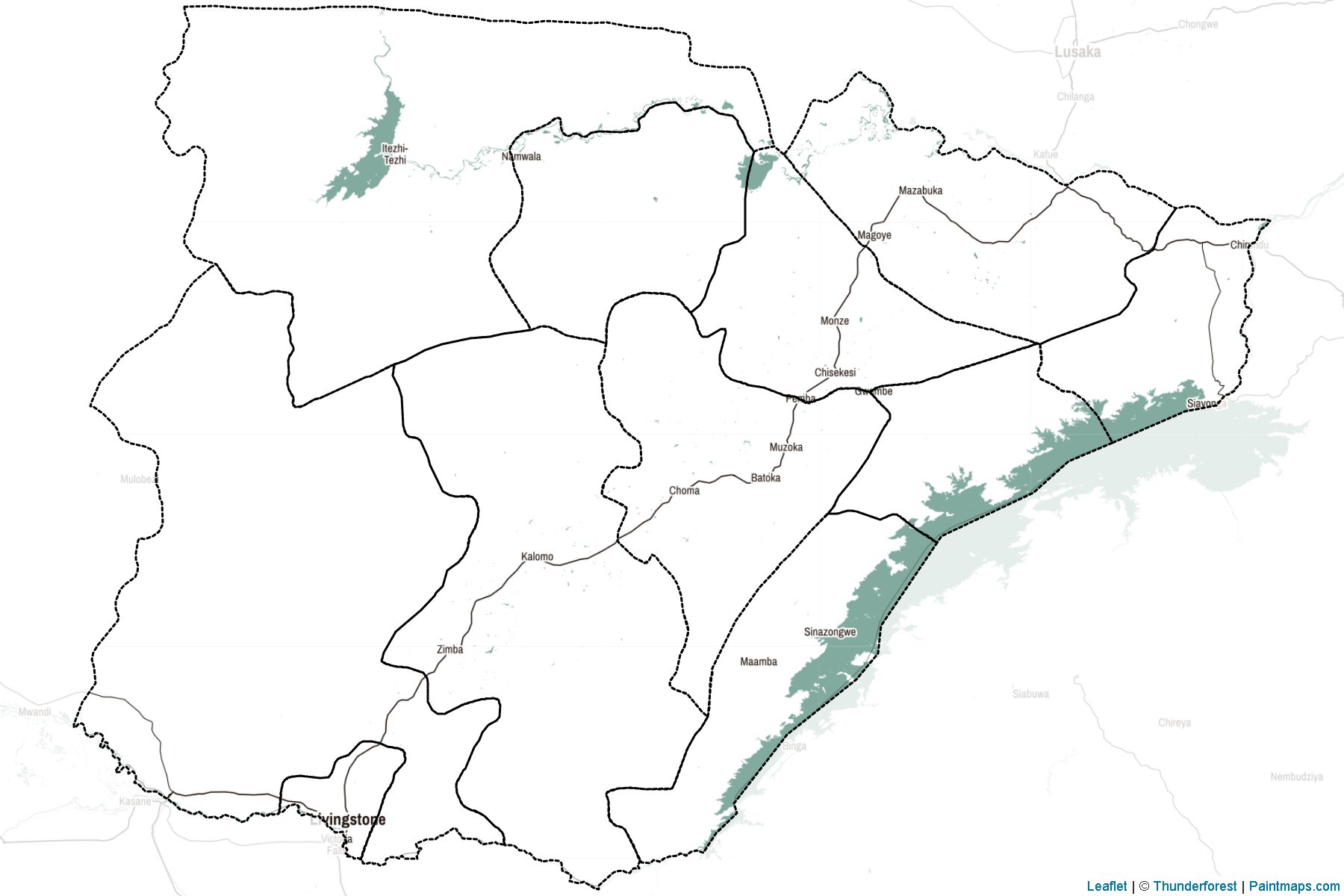 Muestras de recorte de mapas Southern (Zambia)-2