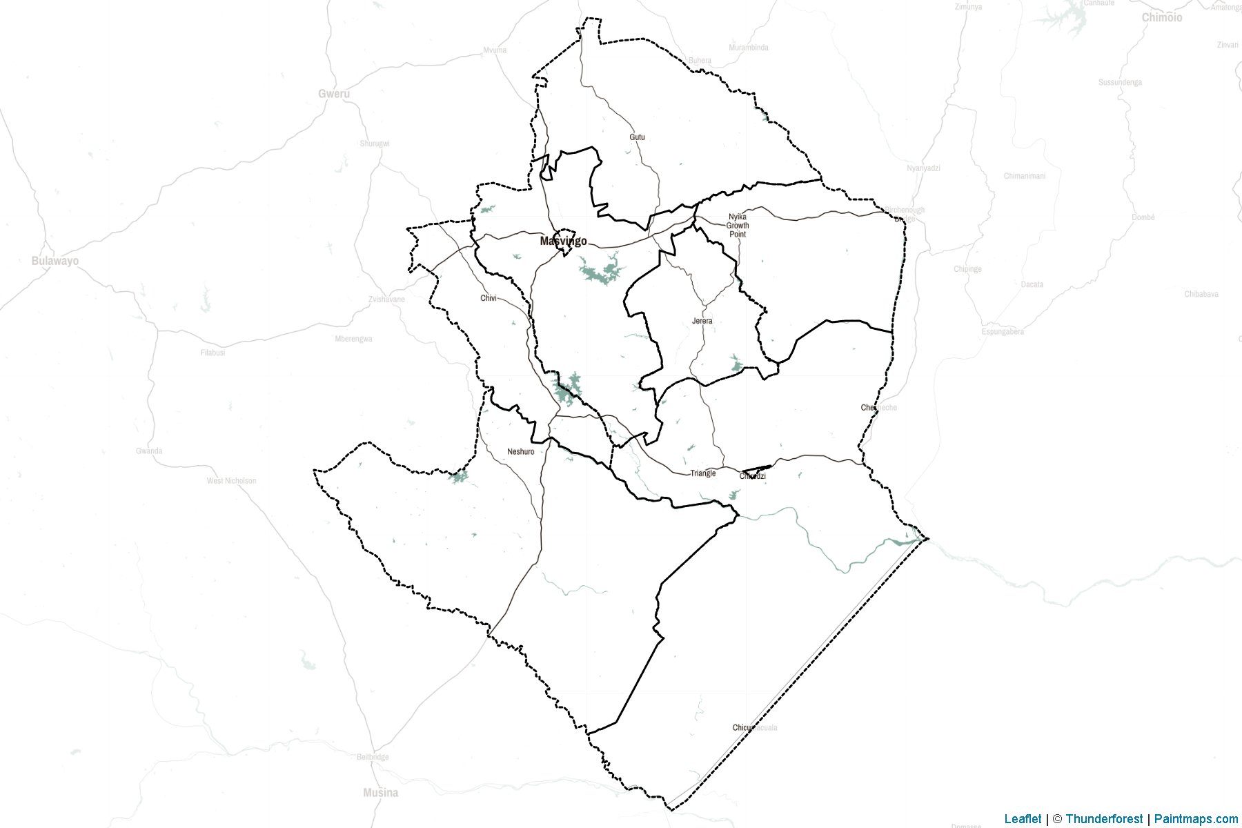 Masvingo (Zimbabwe) Map Cropping Samples-2