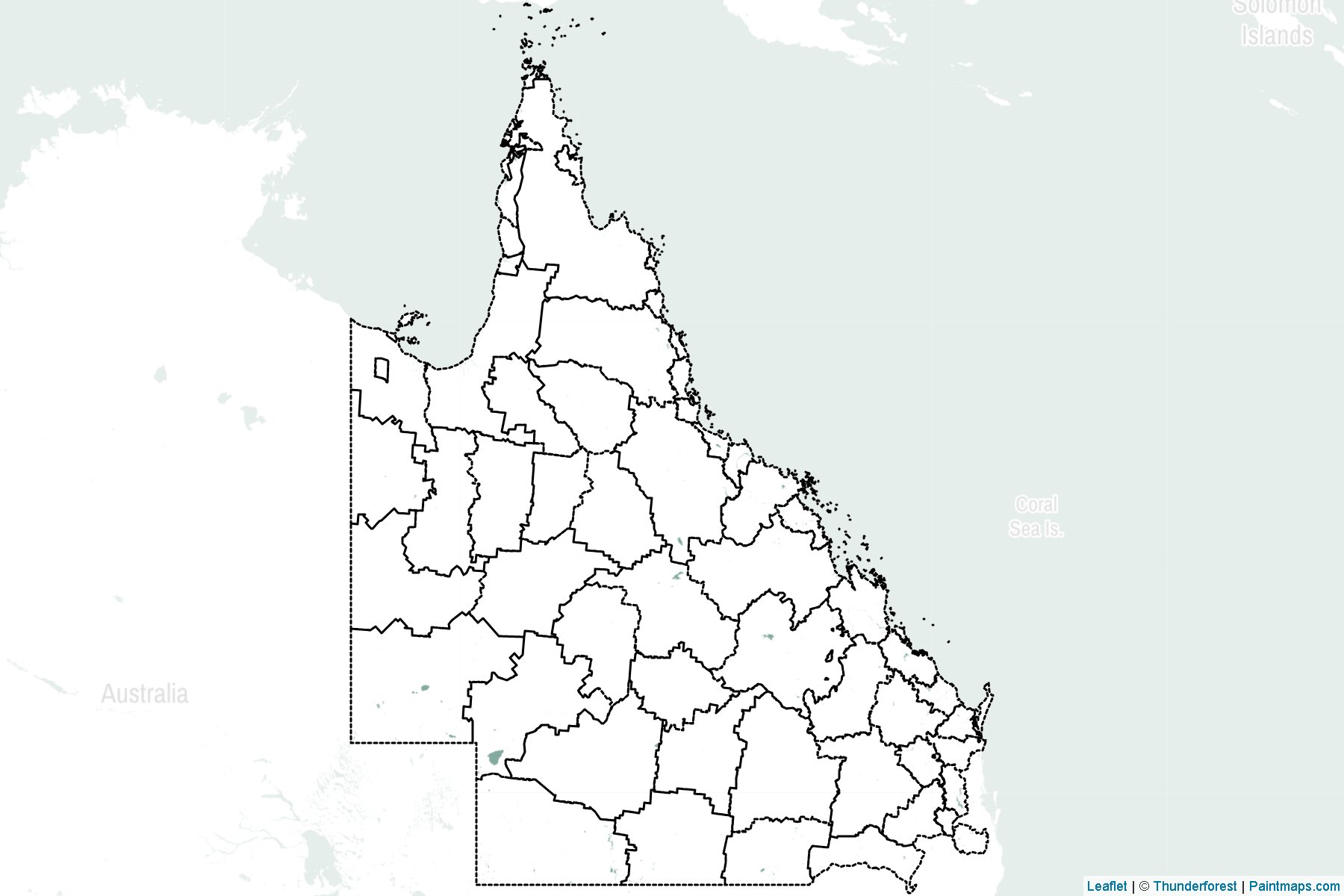 Queensland (Australia) Map Cropping Samples-2