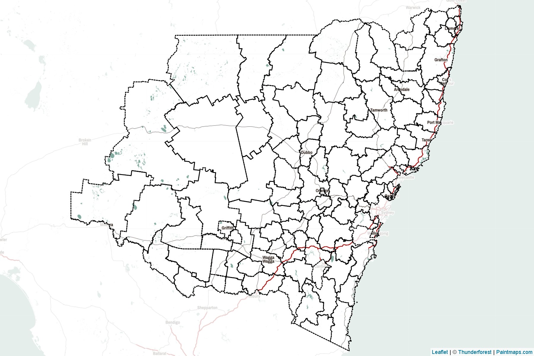 New South Wales (Australia) Map Cropping Samples-2