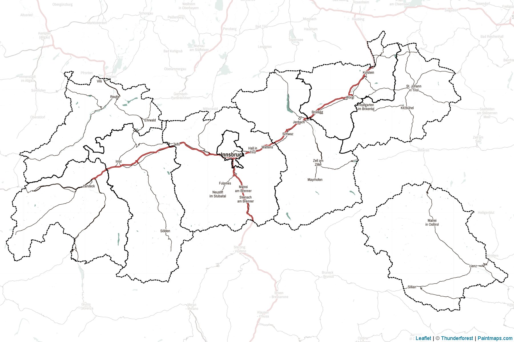 Muestras de recorte de mapas Tirol (Austria)-2