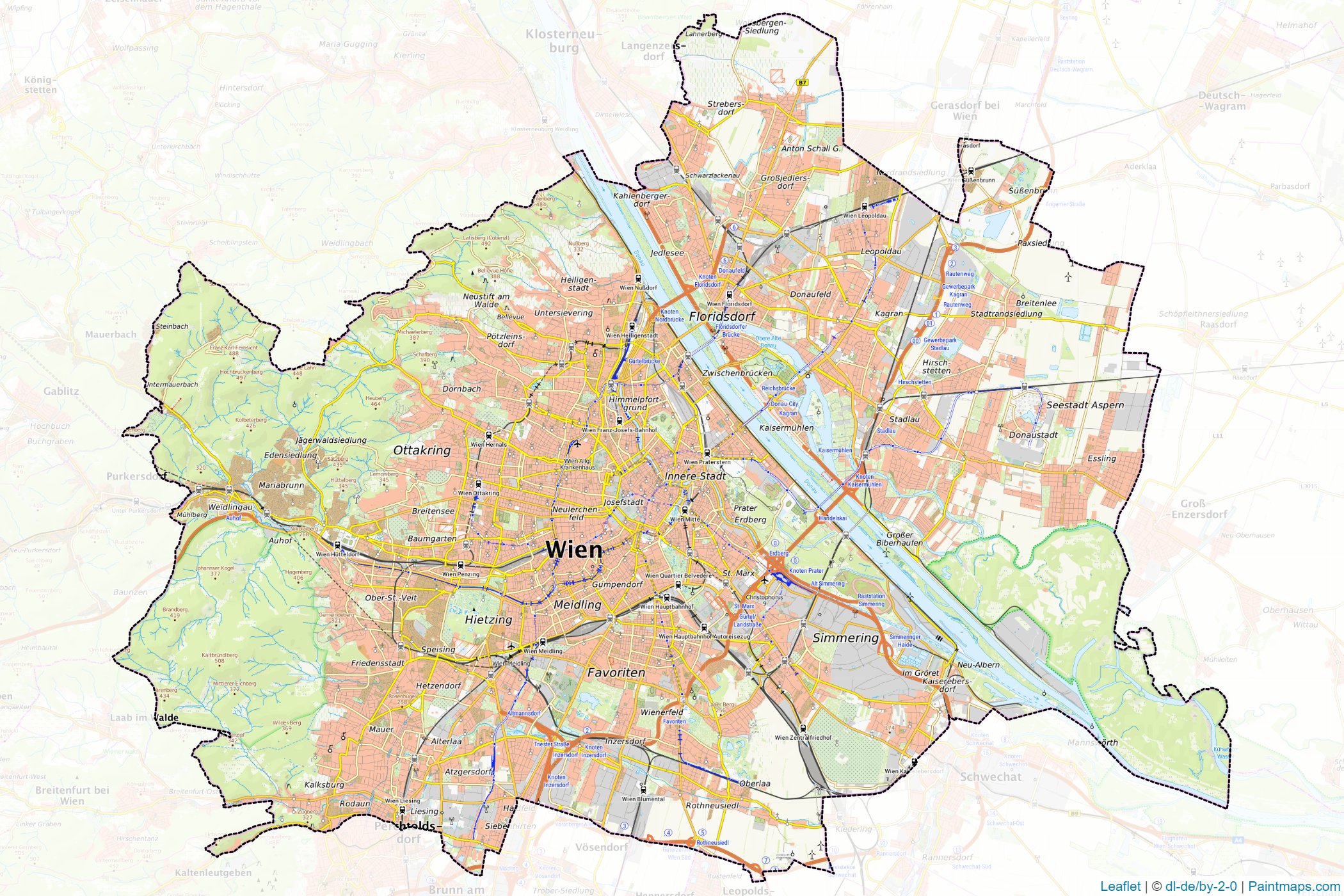 Vienna (Austria) Map Cropping Samples-1