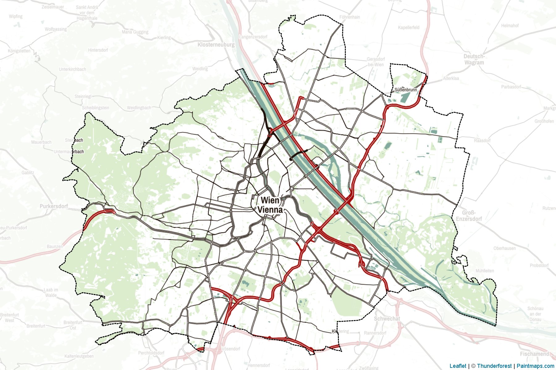 Vienna (Austria) Map Cropping Samples-2