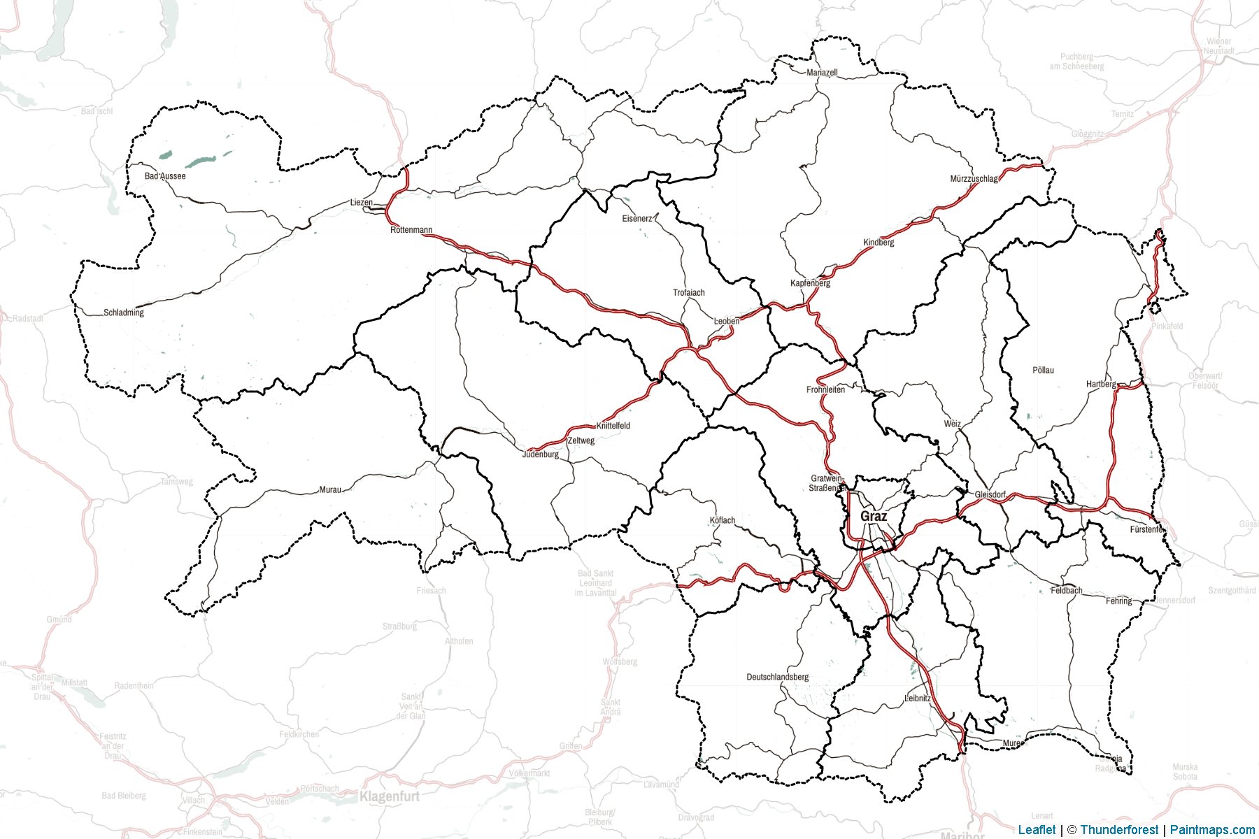 Styria (Austria) Map Cropping Samples-2