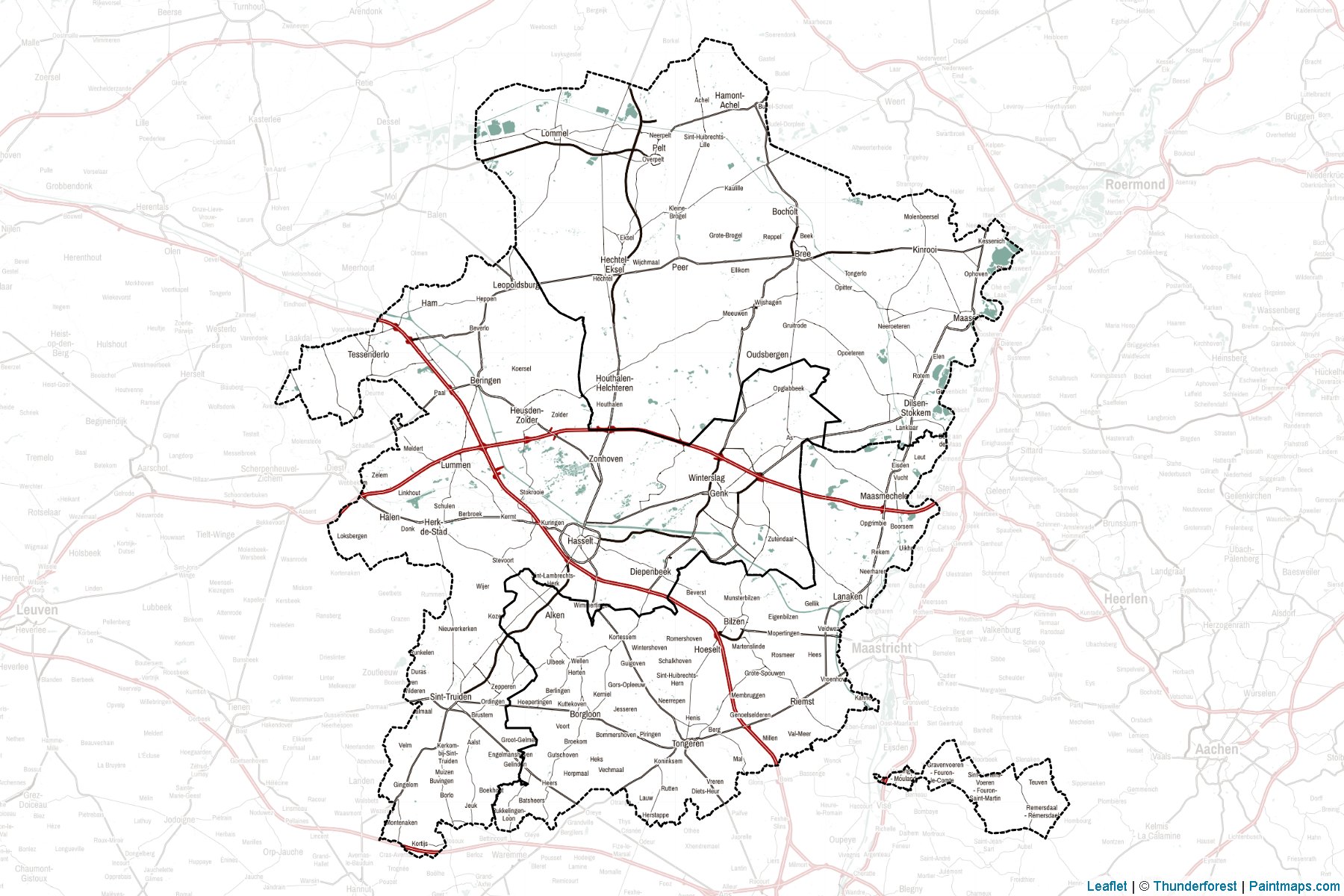 Limburg (Flaman Bölgesi) Haritası Örnekleri-2