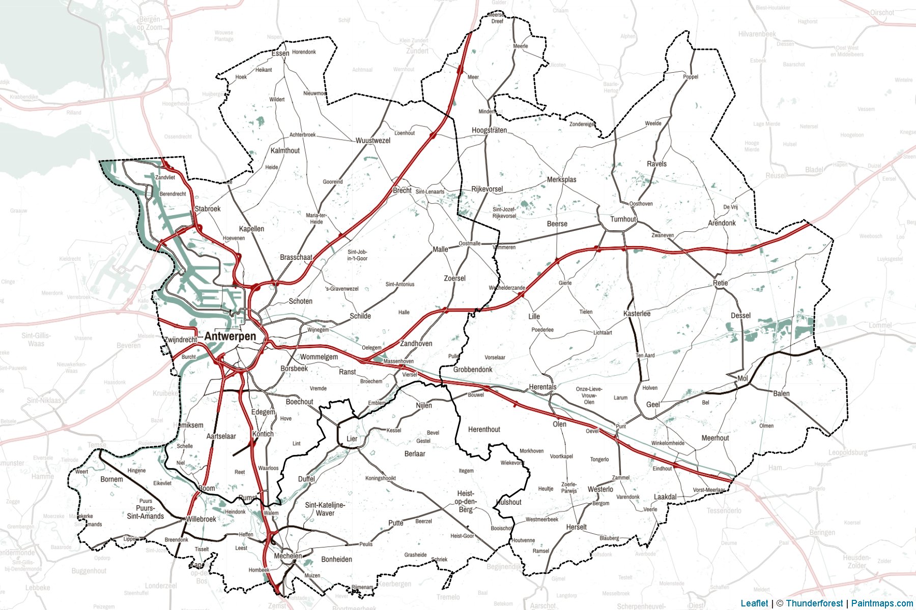 Antwerpen (Flemish Region) Map Cropping Samples-2