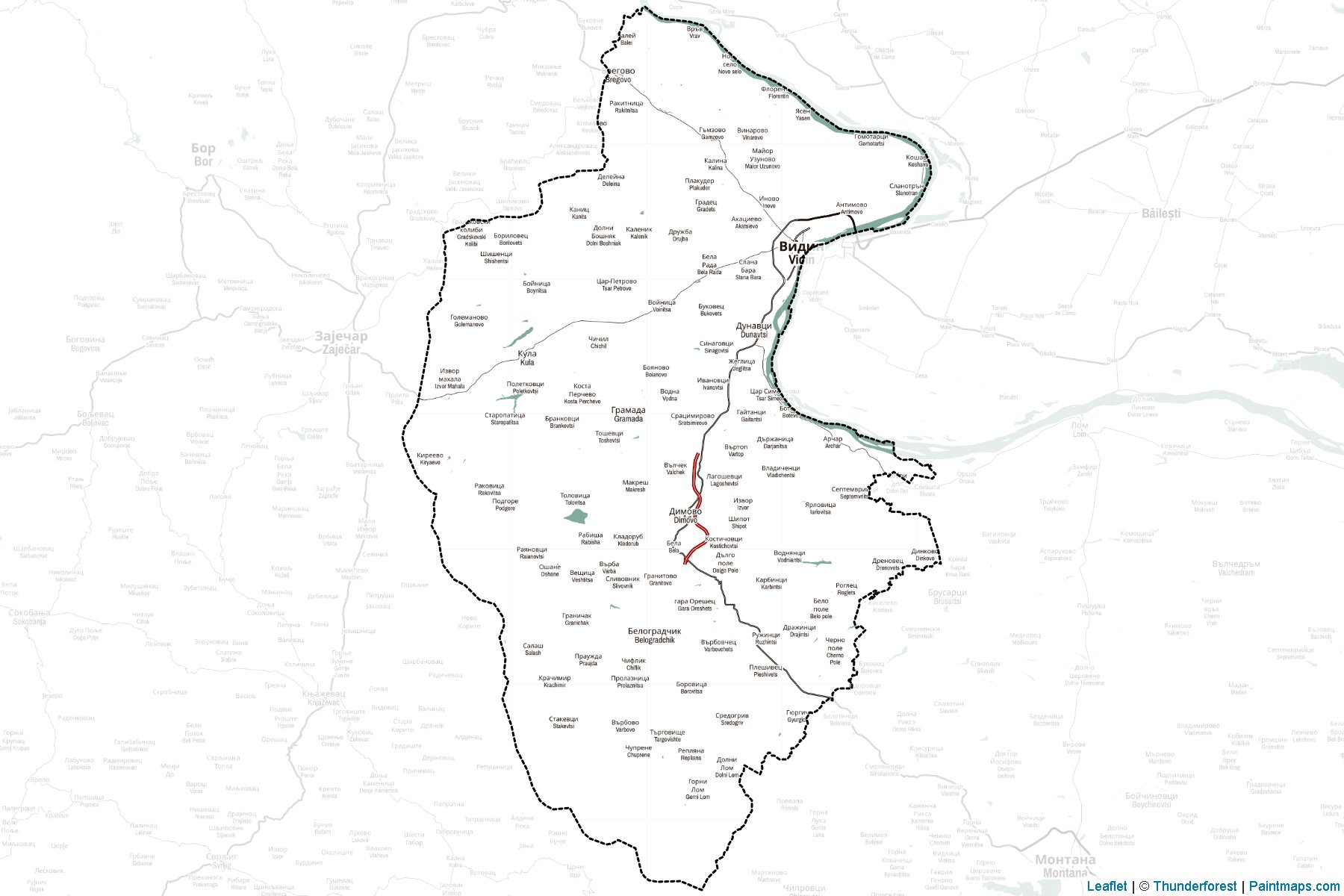 Muestras de recorte de mapas Vidin (Bulgaria)-2