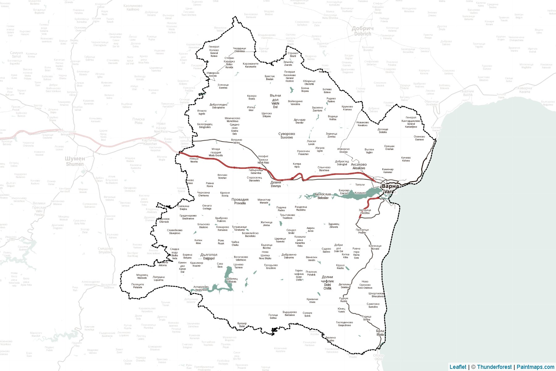 Varna (Bulgaria) Map Cropping Samples-2