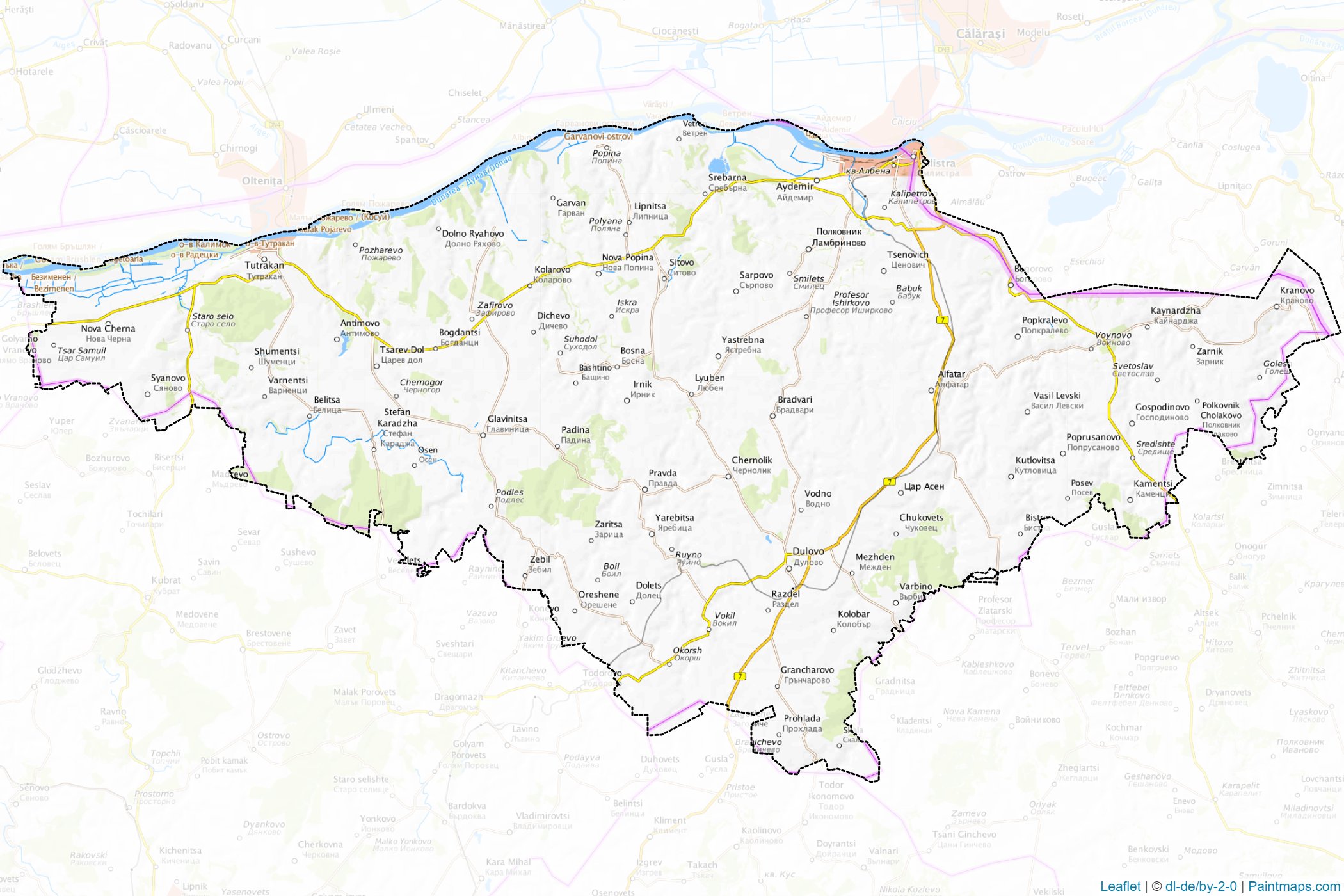 Silistra (Bulgaria) Map Cropping Samples-1