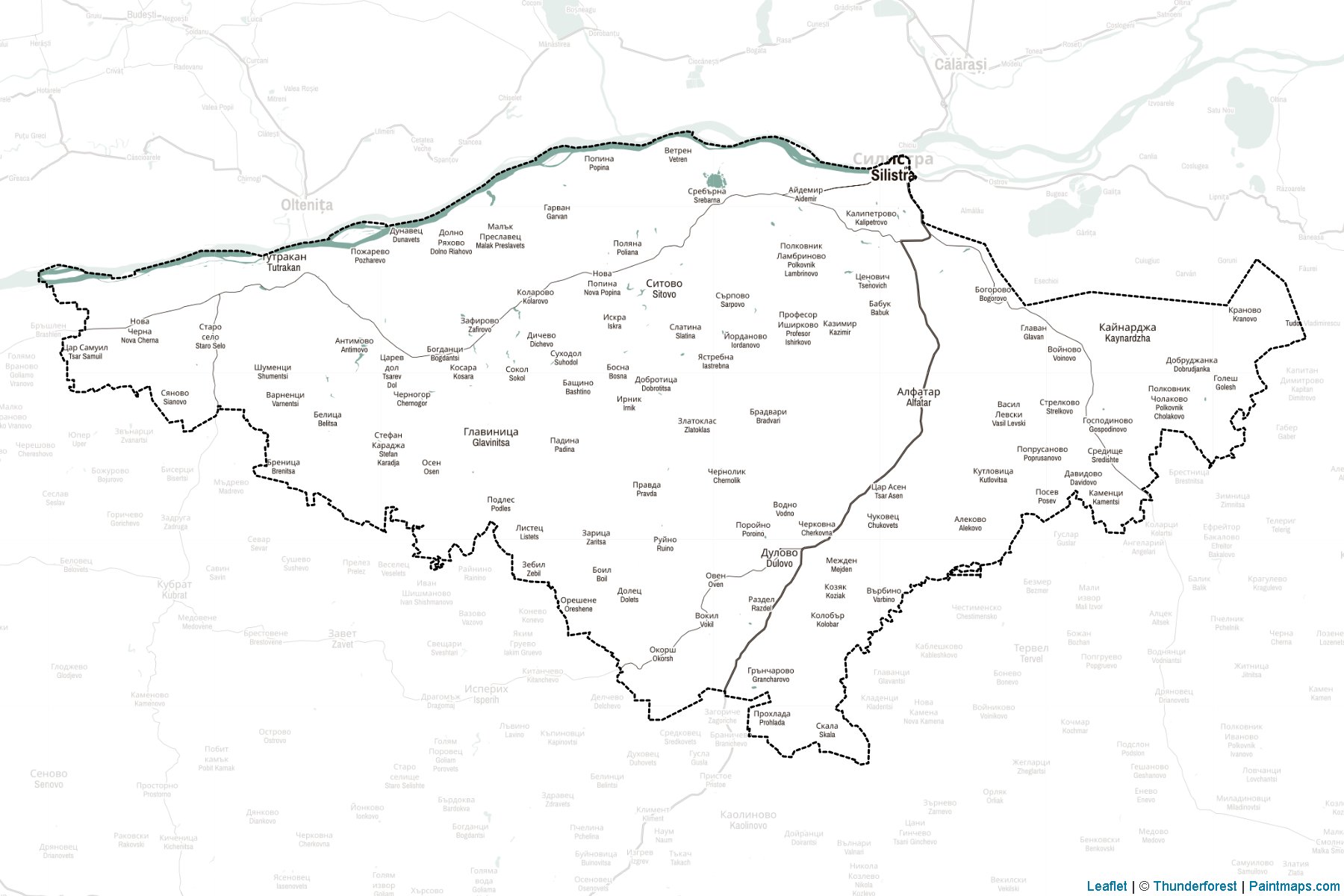 Silistra (Bulgaria) Map Cropping Samples-2