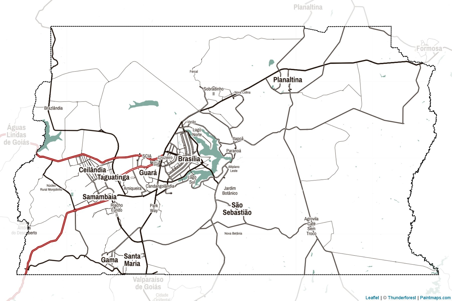 Federal District (Central-West) Map Cropping Samples-2