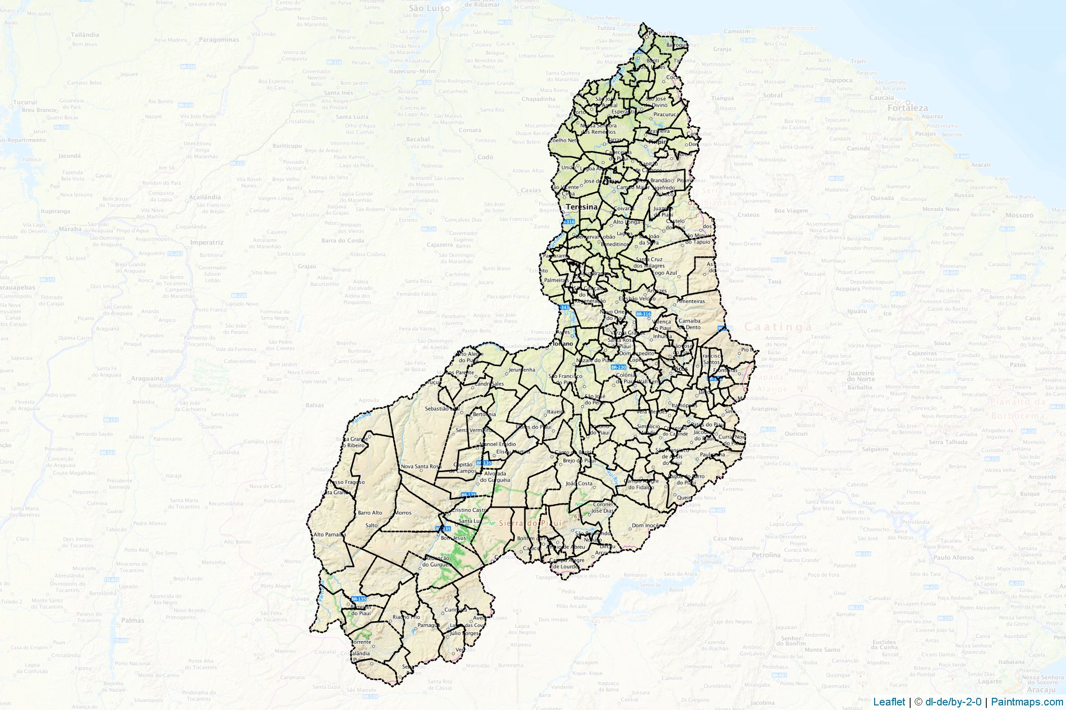 Piaui (Northeast) Map Cropping Samples-1