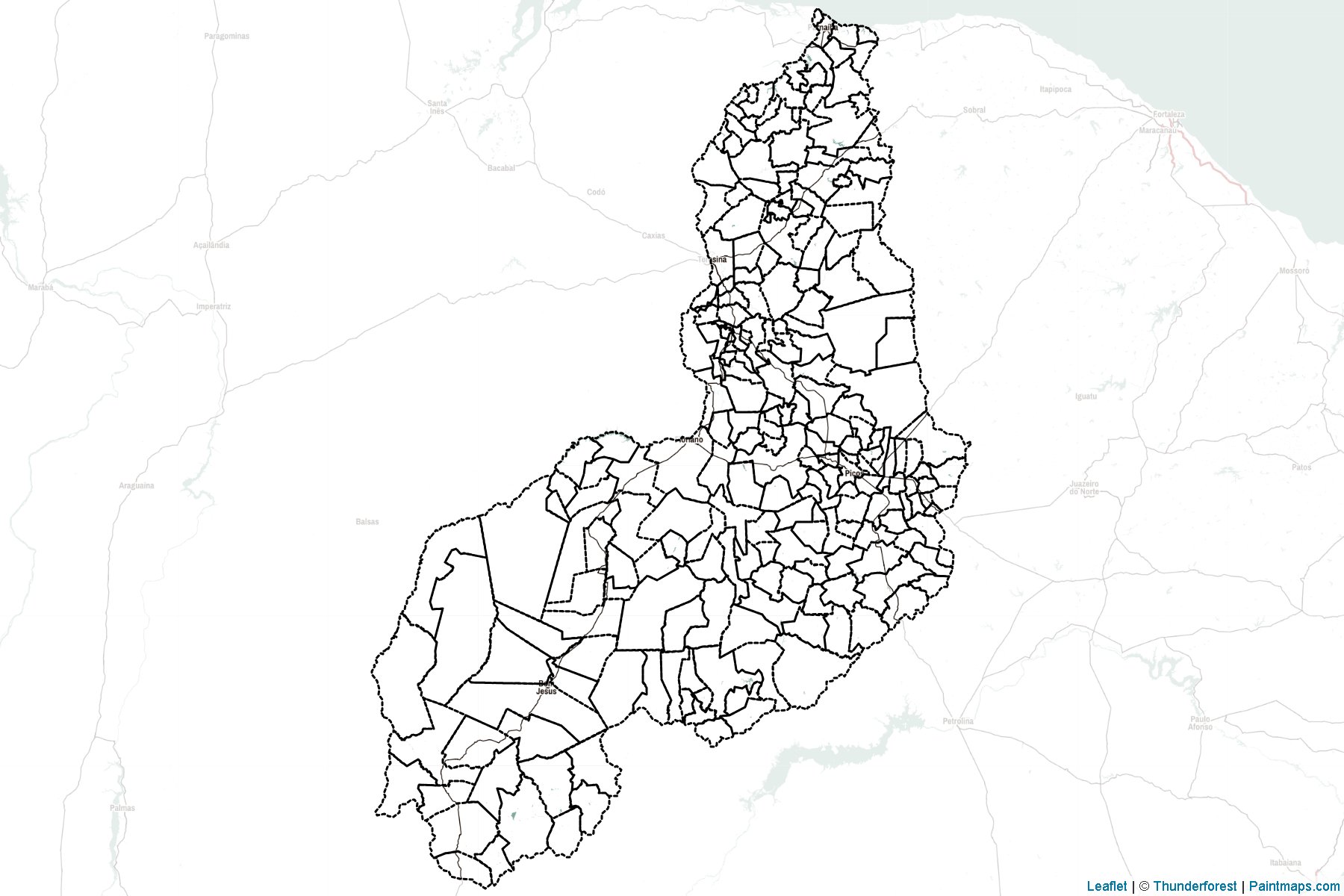 Piaui (Northeast) Map Cropping Samples-2