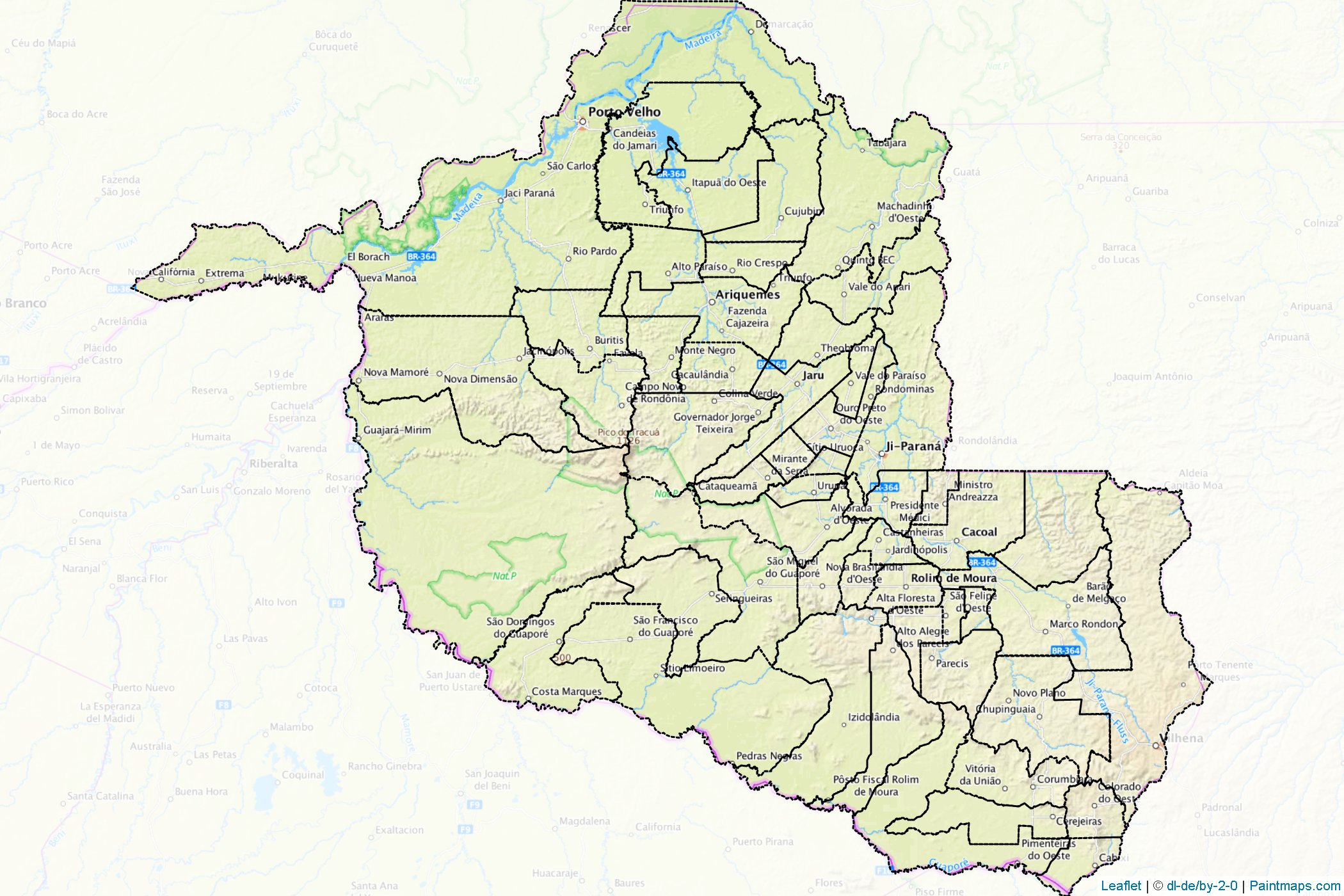 Rondonia (North) Map Cropping Samples-1