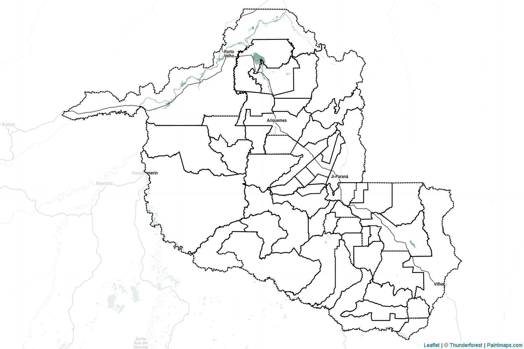 Rondônia (Kuzey) Haritası Örnekleri-2