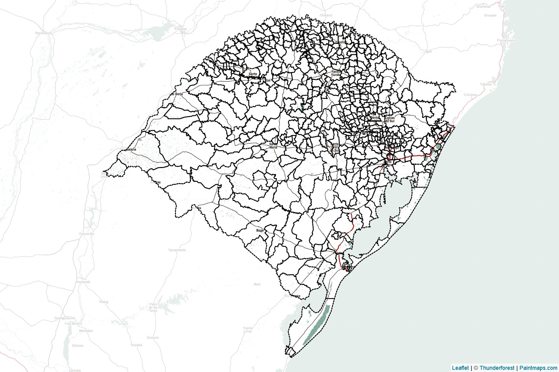 Rio Grande Do Sul (South) Map Cropping Samples-2