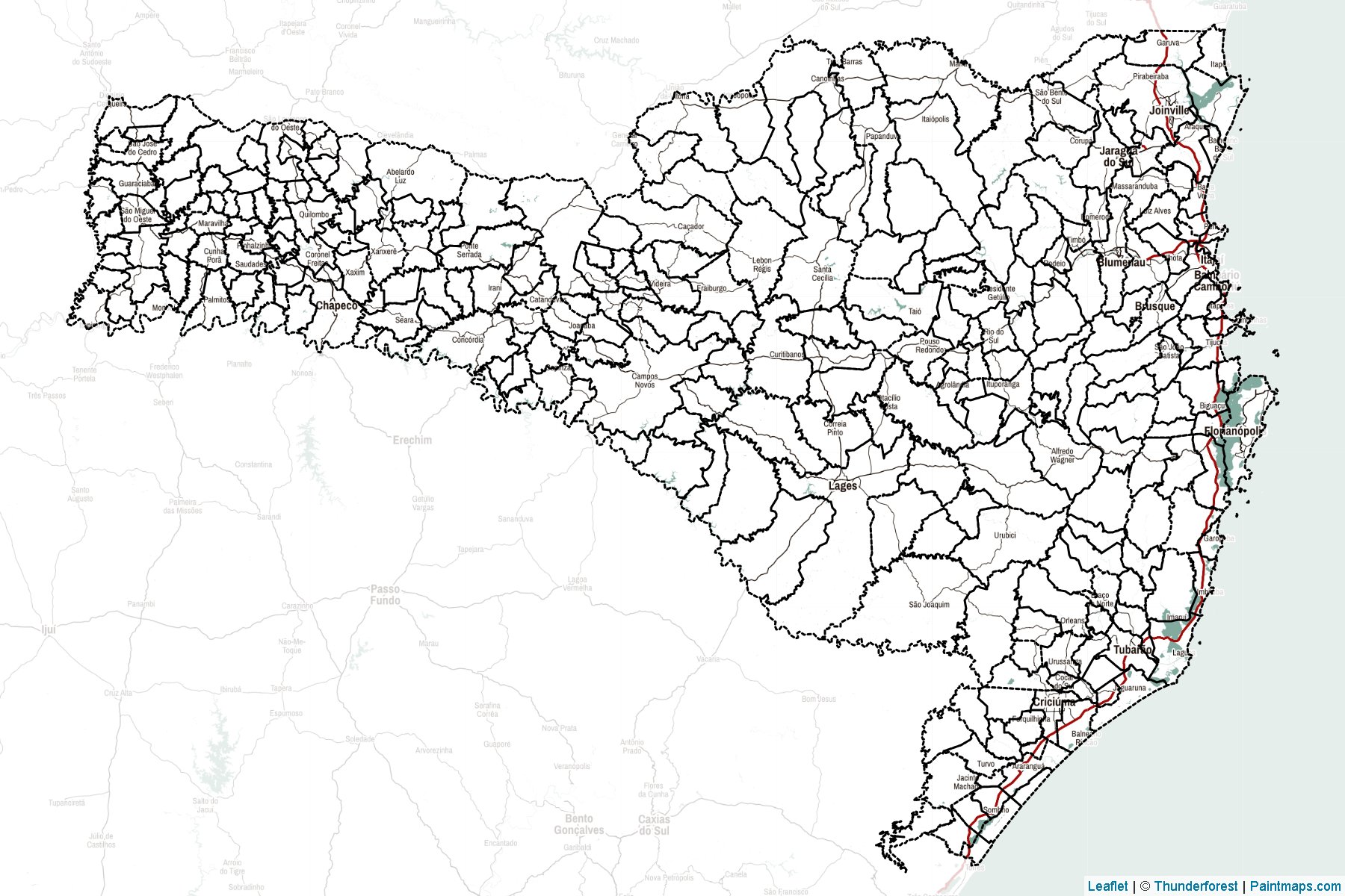 Santa Catarina (South) Map Cropping Samples-2