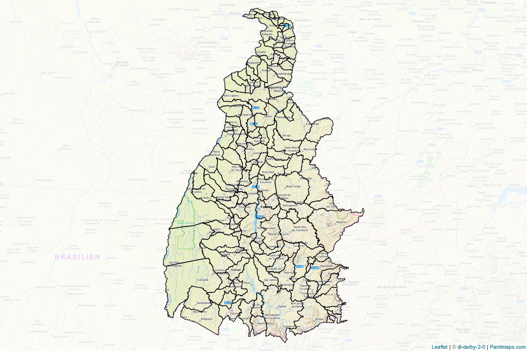 Tocantins (North) Map Cropping Samples-1