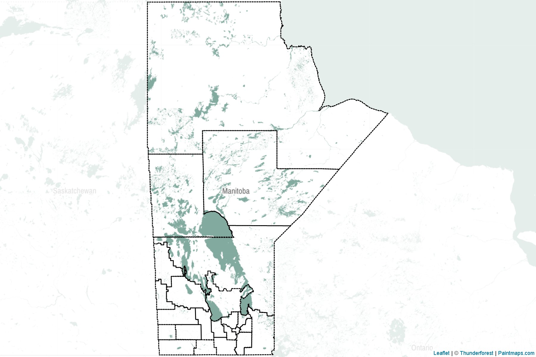 Manitoba (Canada) Map Cropping Samples-2