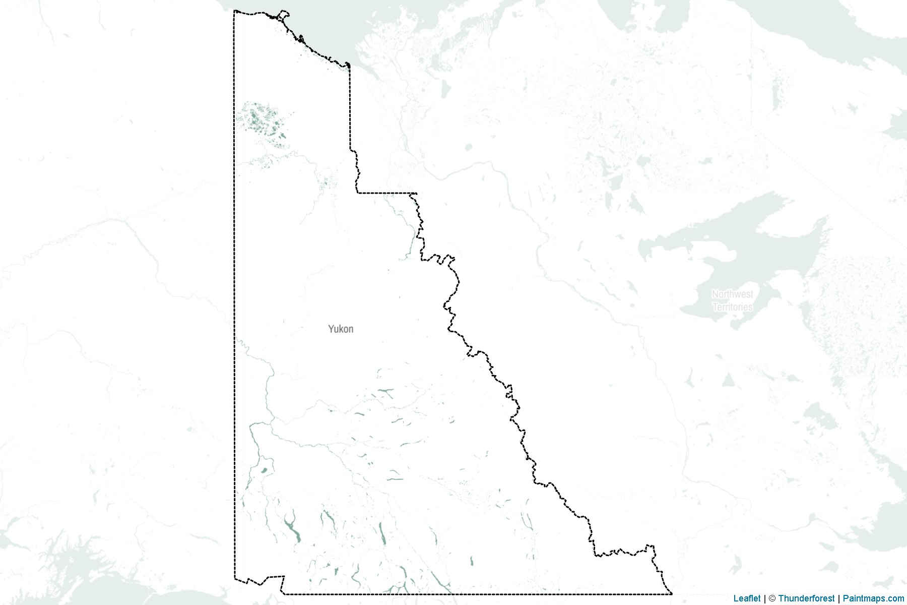 Muestras de recorte de mapas Yukon (Canadá)-2