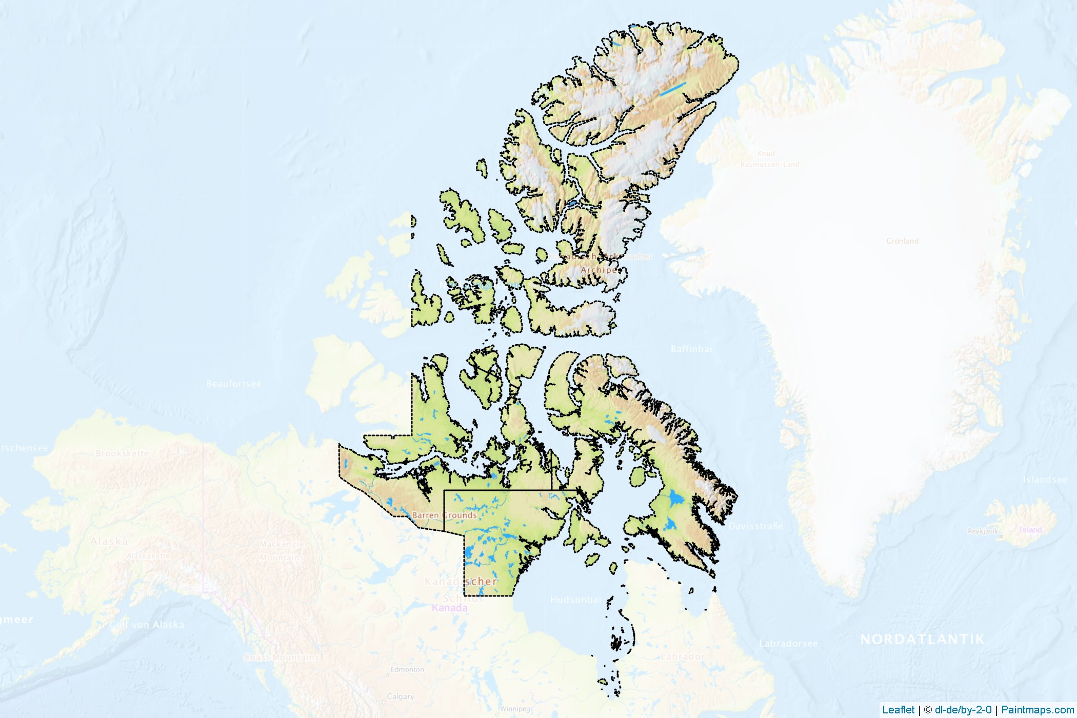 Nunavut (Canada) Map Cropping Samples-1