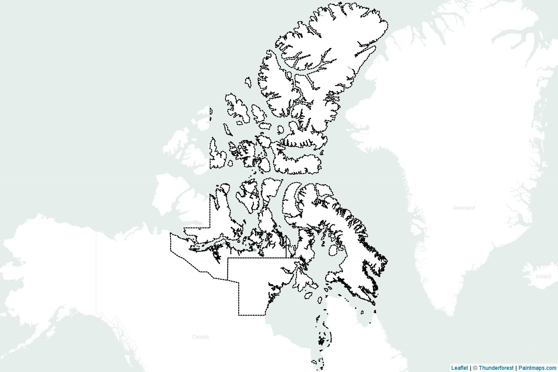 Nunavut (Canada) Map Cropping Samples-2