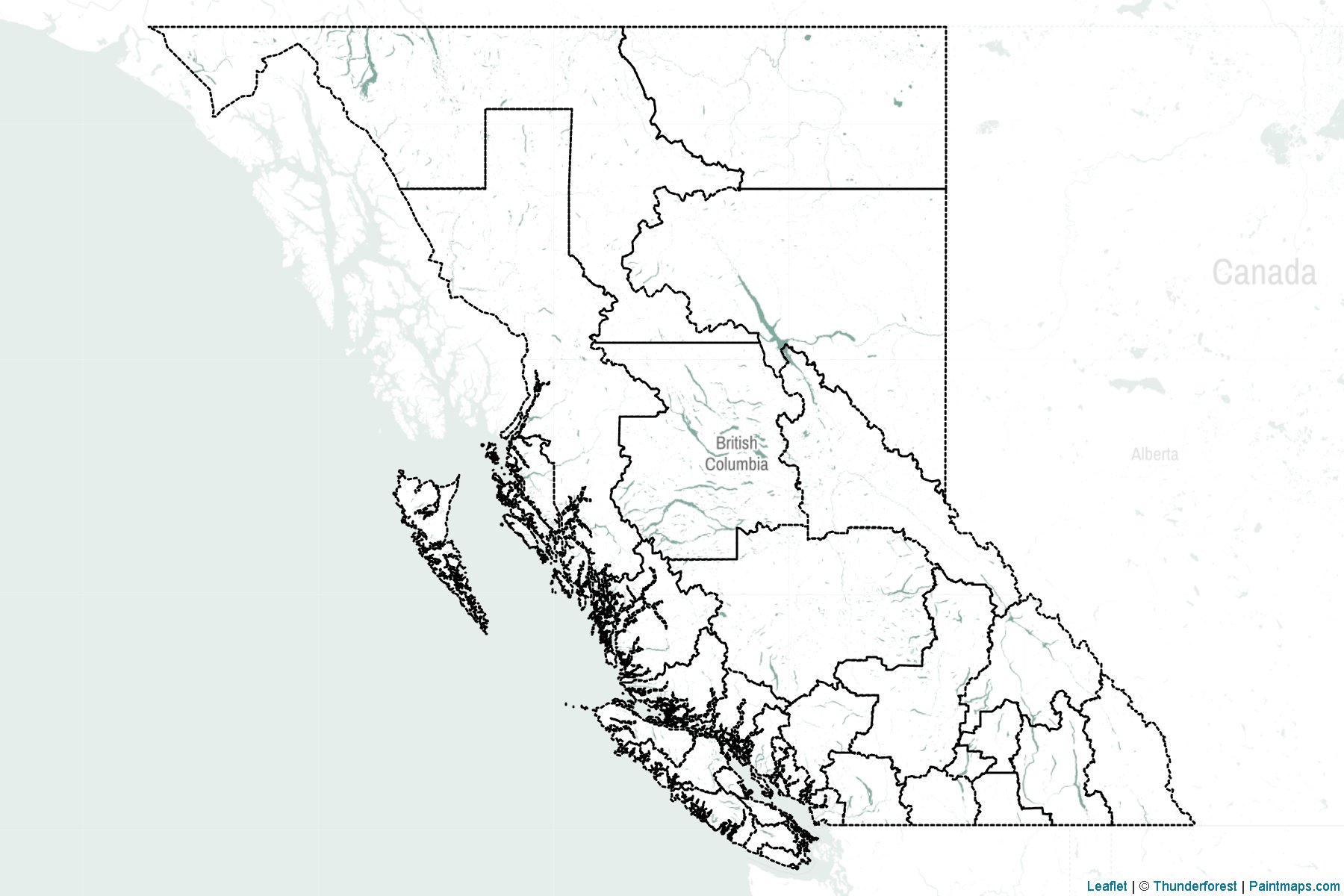 British Columbia (Canada) Map Cropping Samples-2