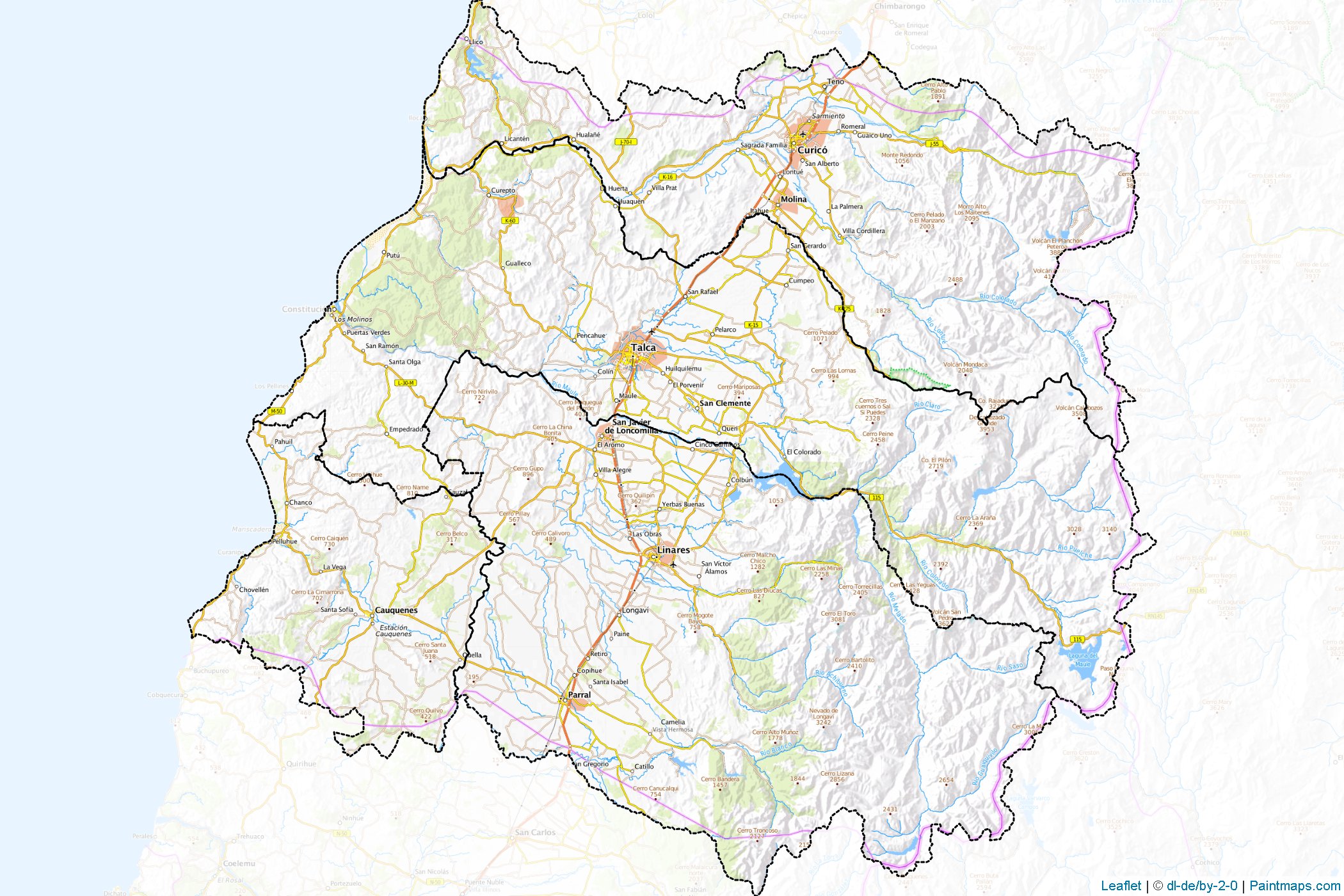 Del Maule (Chile) Map Cropping Samples-1