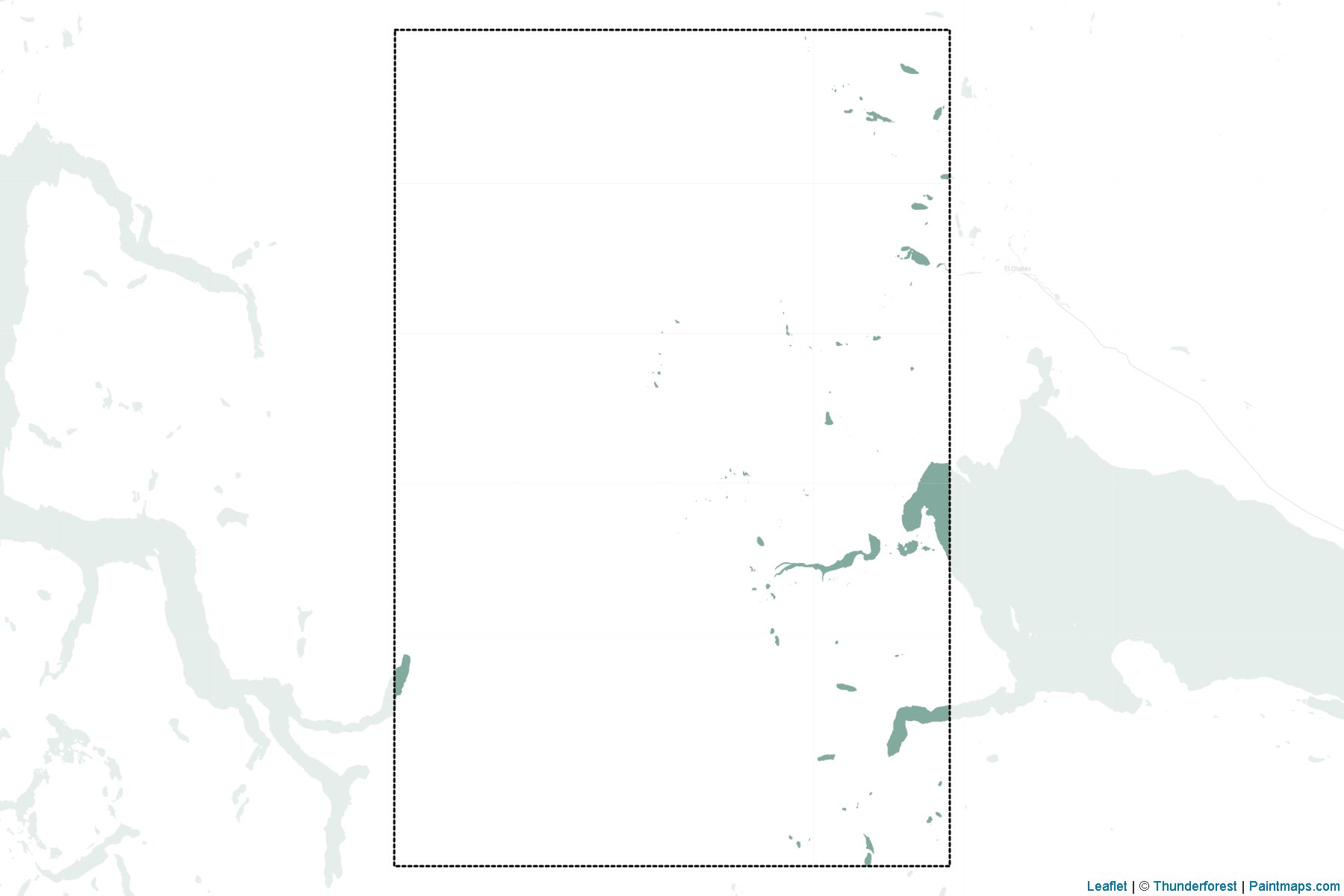 Andean Southern Ice Field (Campo de Hielo Sur) (Chile) Map Cropping Samples-2