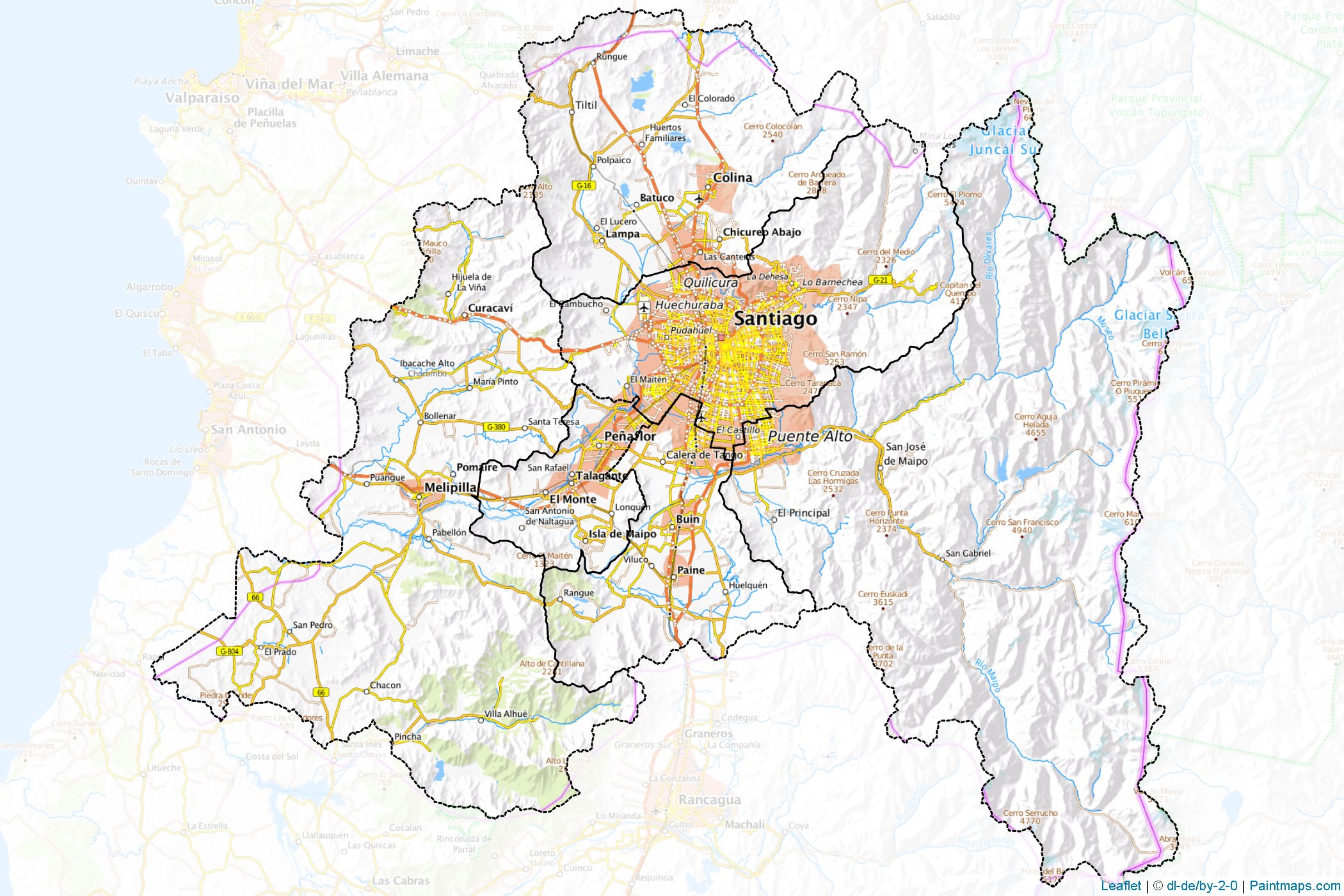 Muestras de recorte de mapas Metropolitana (Chile)-1