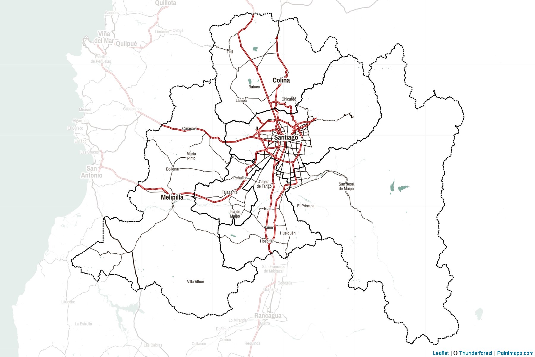 Muestras de recorte de mapas Metropolitana (Chile)-2