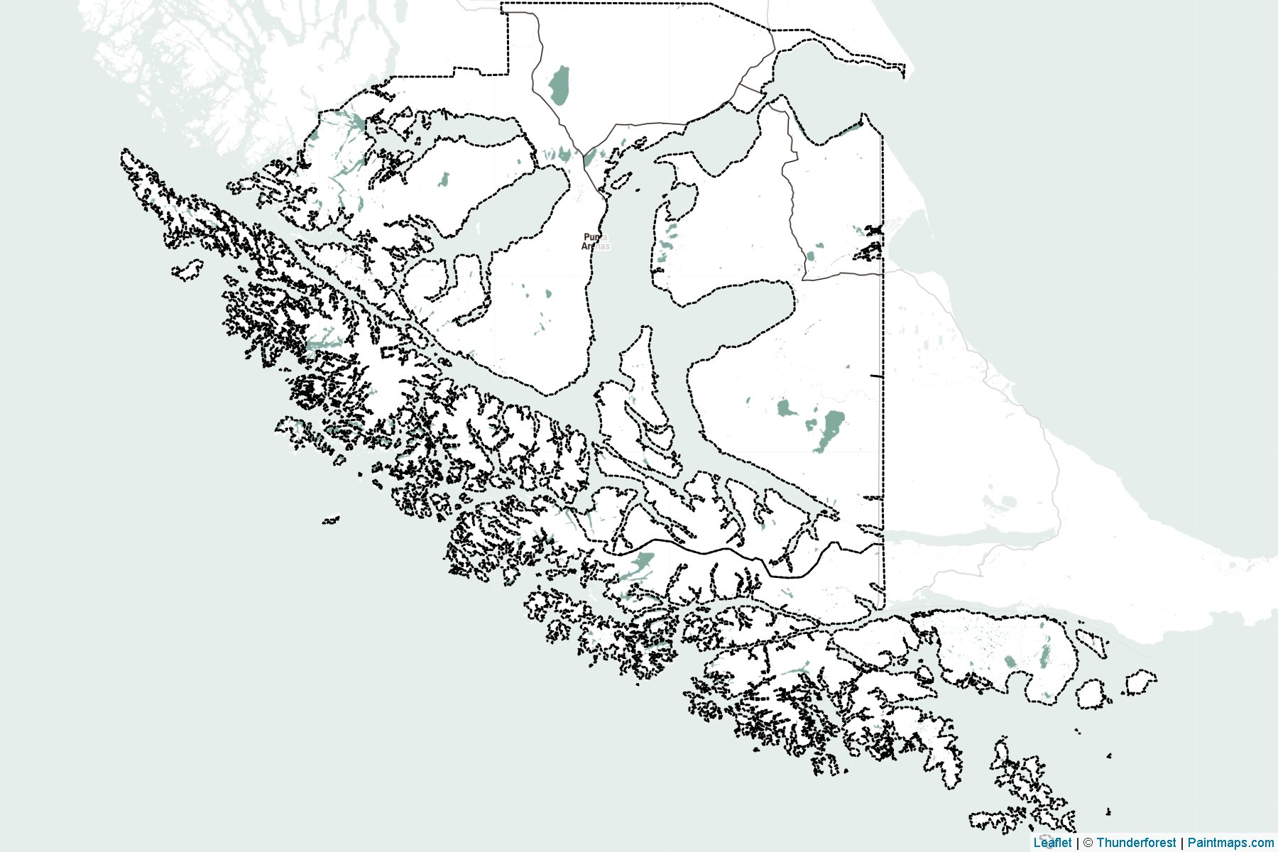 De Magallanes y Antartica Chilena (Chile) Map Cropping Samples-2