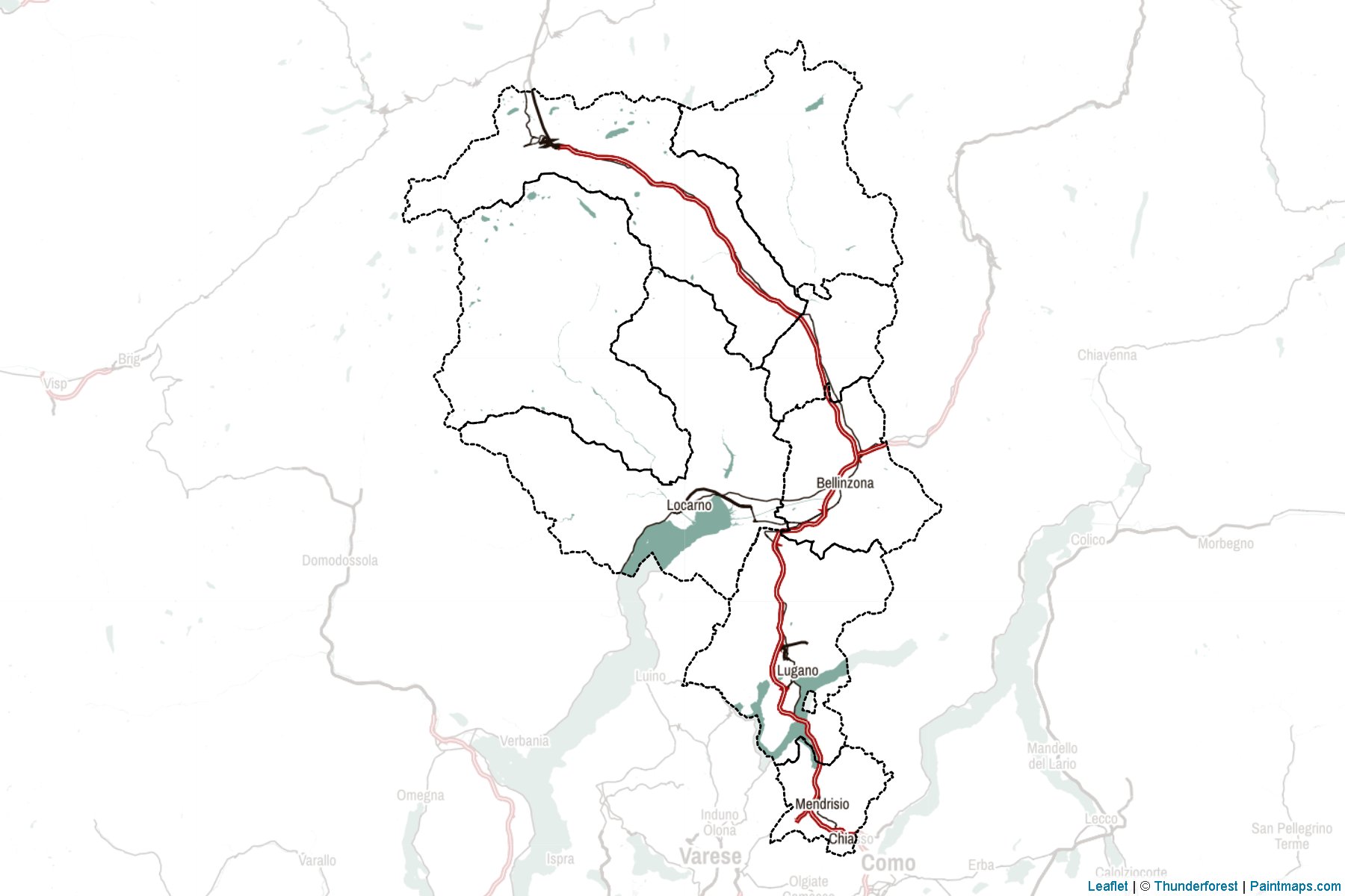 Ticino (Switzerland) Map Cropping Samples-2