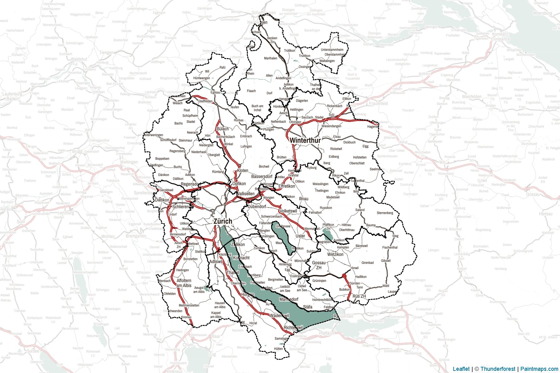 Zurich (Switzerland) Map Cropping Samples-2