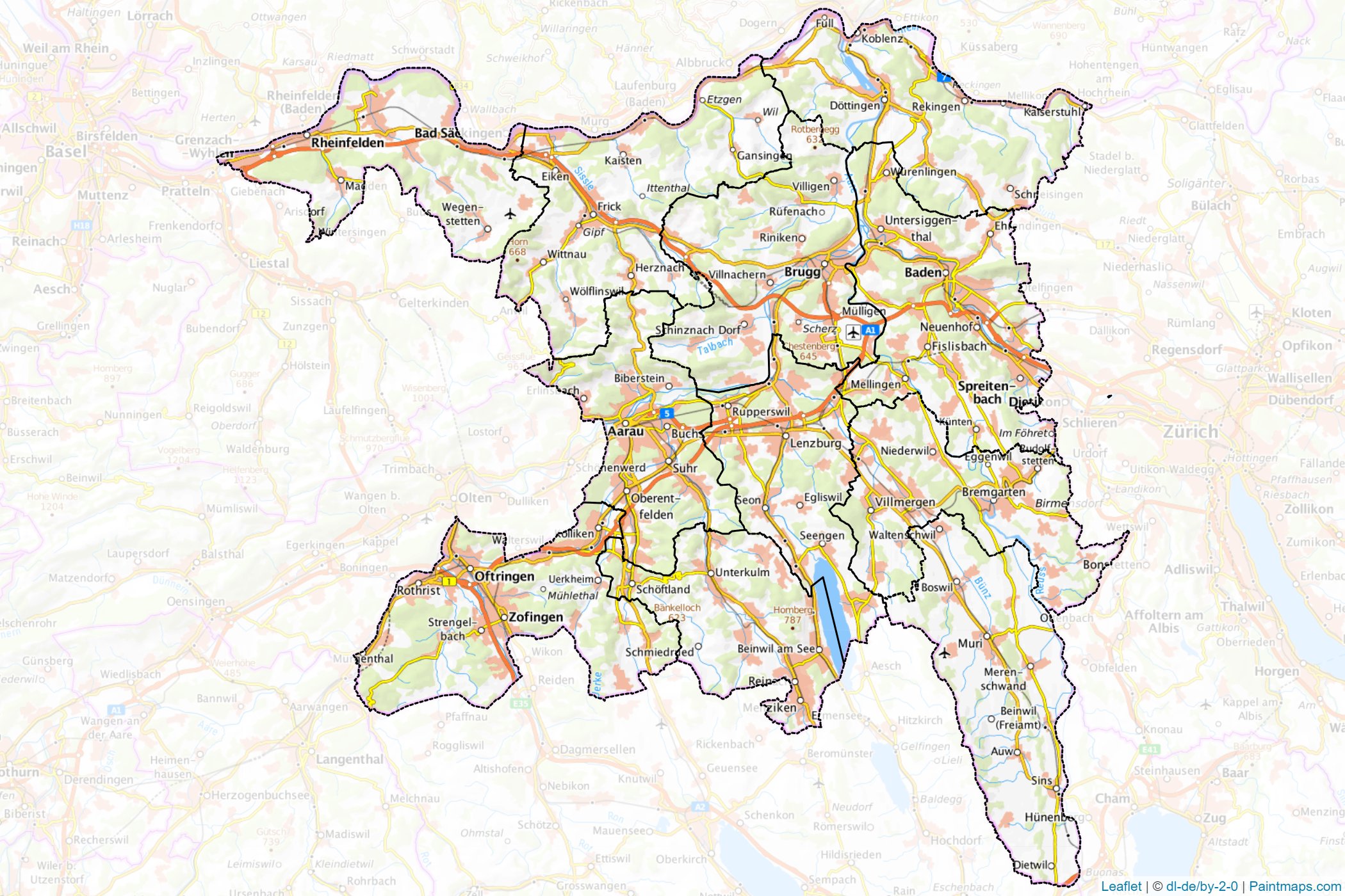 Aargau (Switzerland) Map Cropping Samples-1