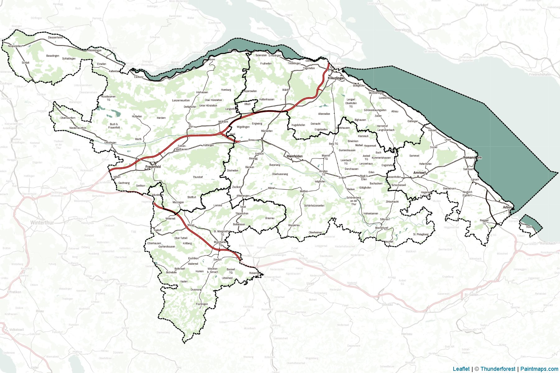 Thurgau (Switzerland) Map Cropping Samples-2