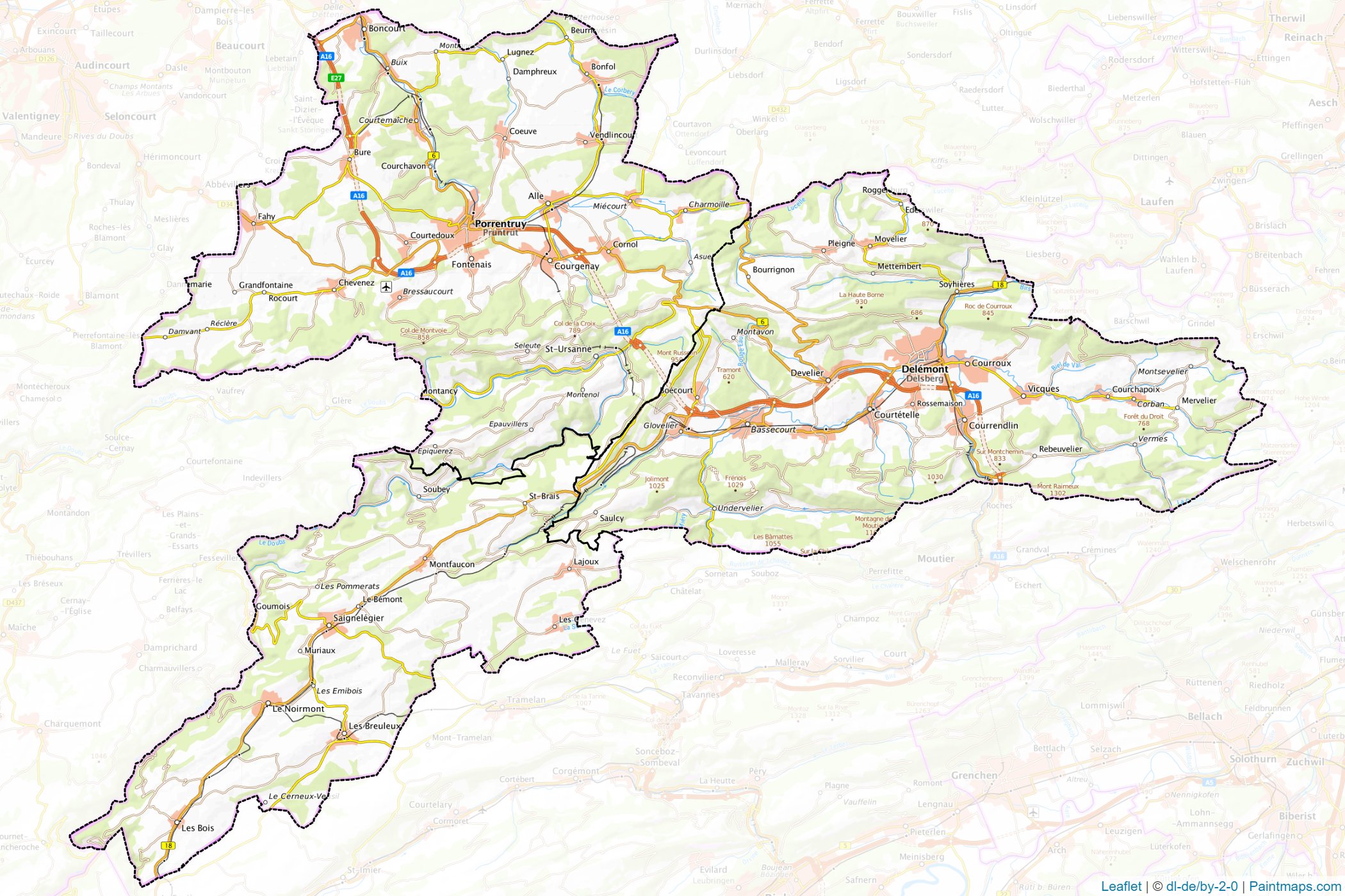 Jura (Switzerland) Map Cropping Samples-1