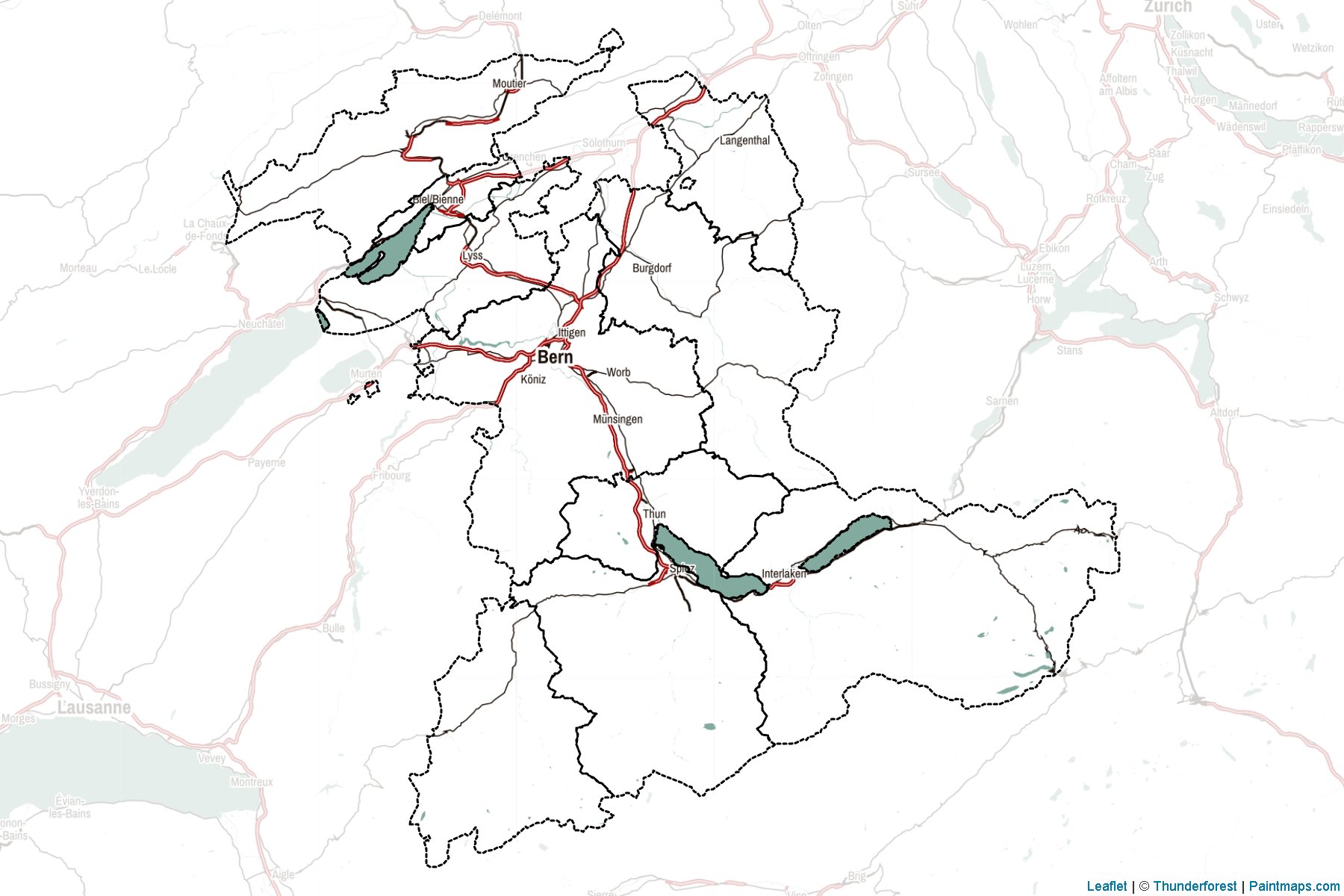 Muestras de recorte de mapas Bern (Suiza)-2