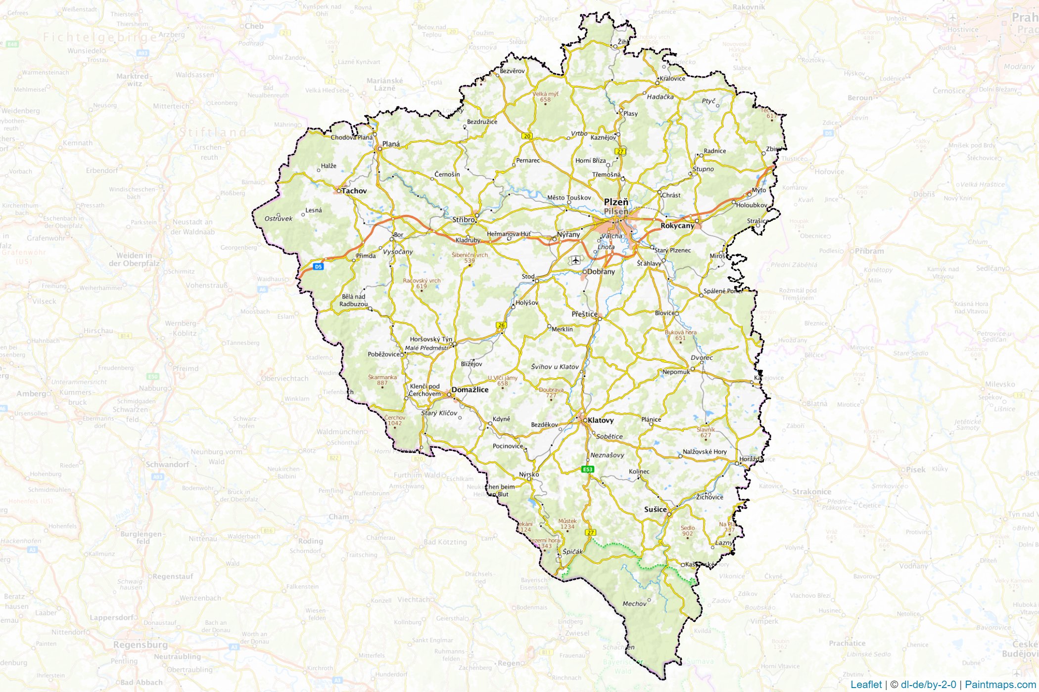 Plzeň (Czechia) Map Cropping Samples-1