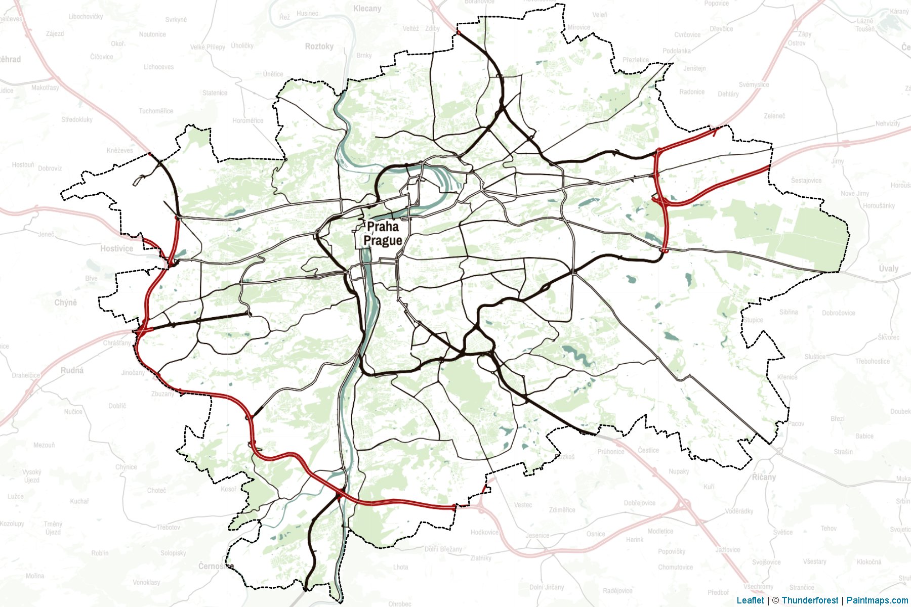 Prague (Czechia) Map Cropping Samples-2