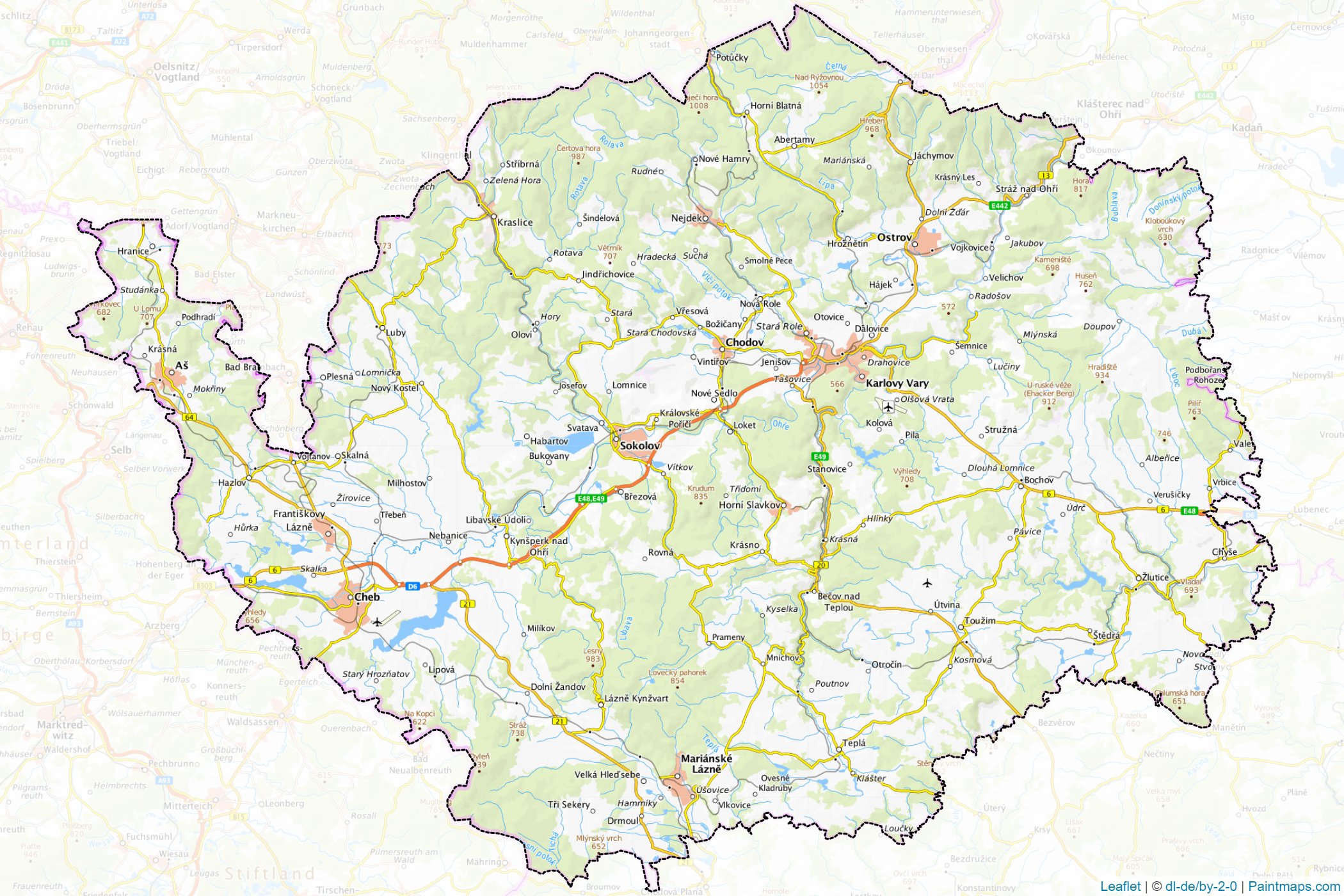 Karlovy Vary (Czechia) Map Cropping Samples-1