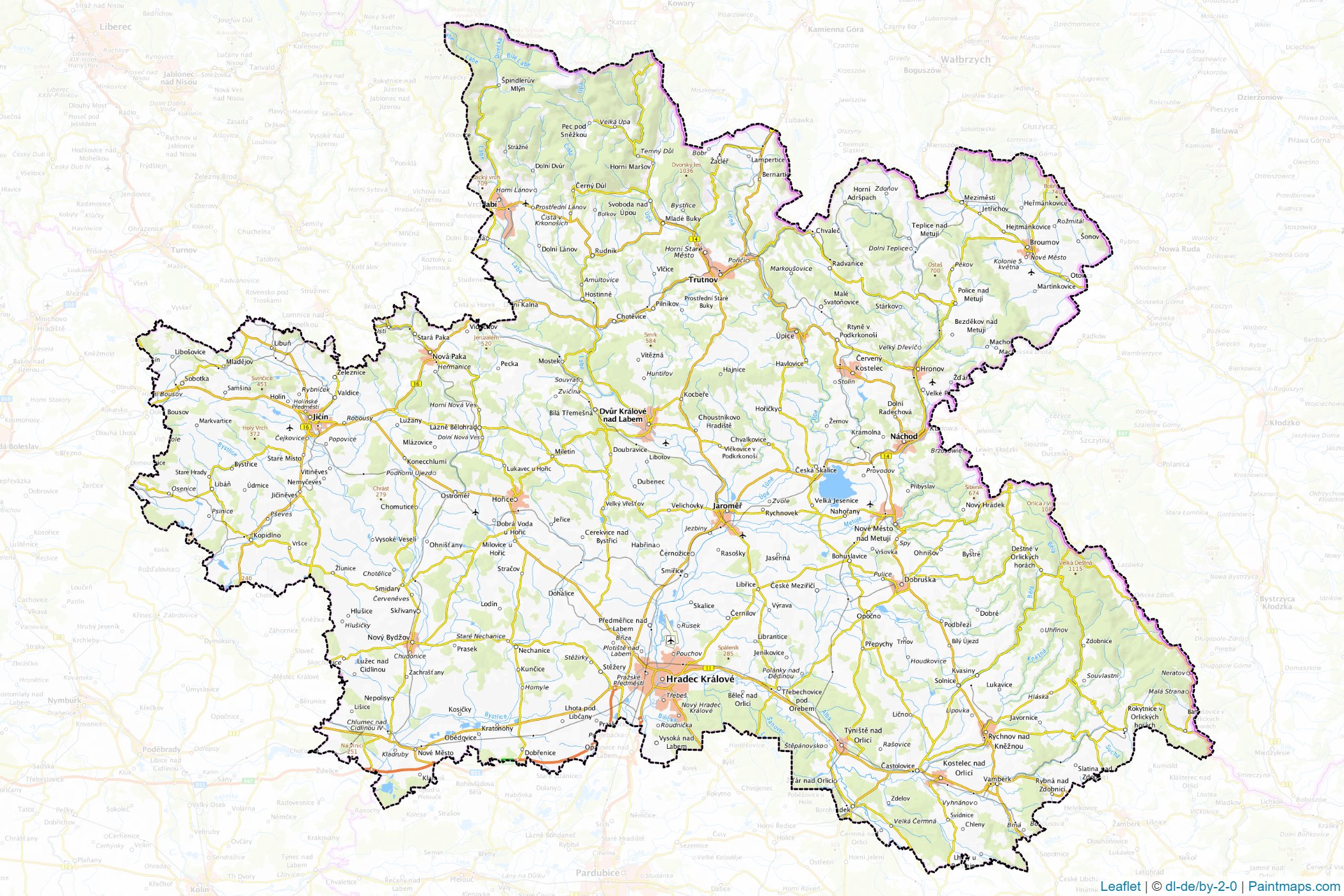 Hradec Králové (Czechia) Map Cropping Samples-1