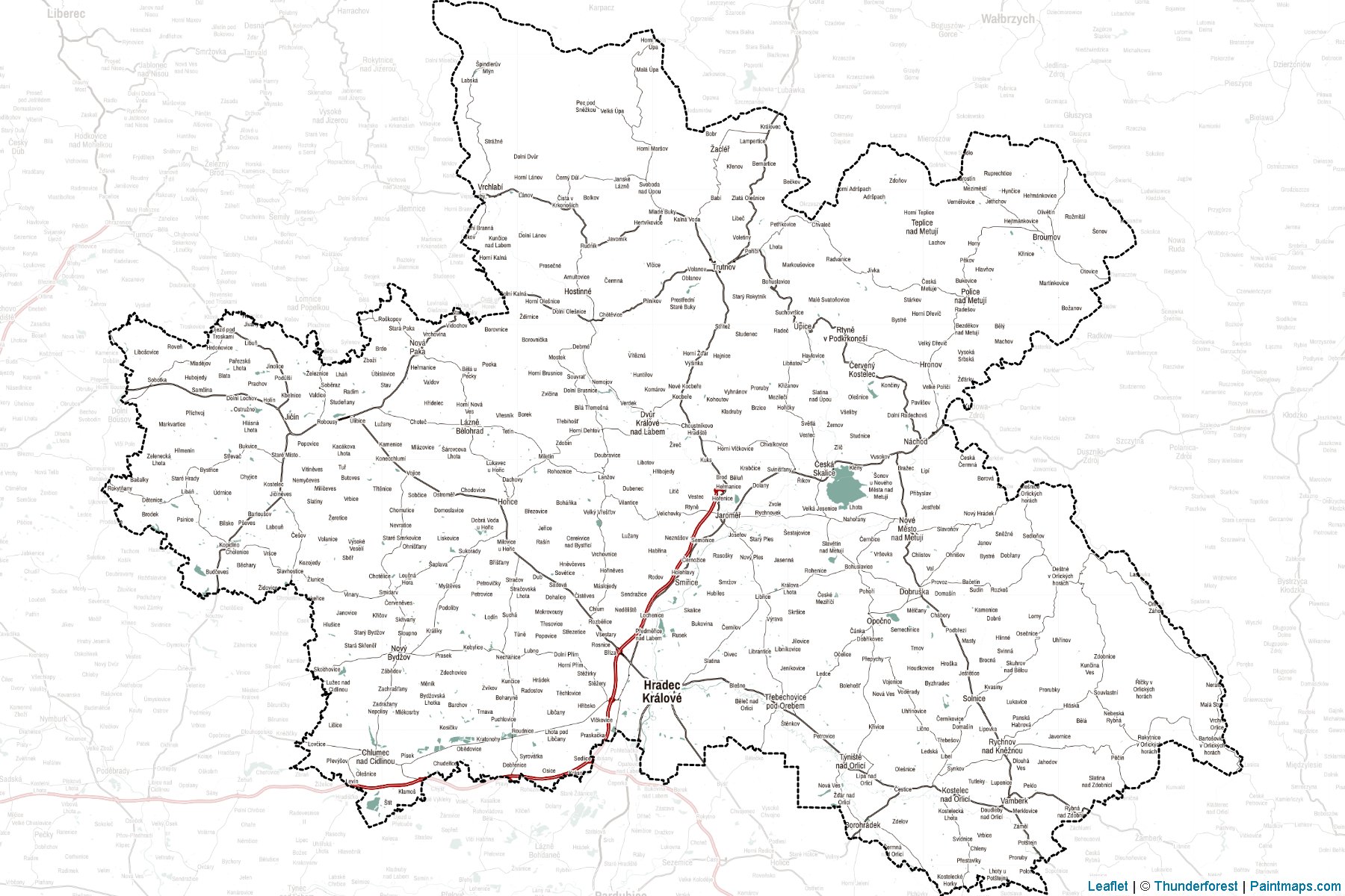 Hradec Králové (Czechia) Map Cropping Samples-2