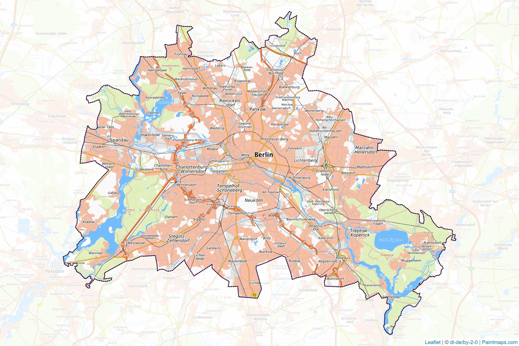 Berlin (Germany) Map Cropping Samples-1