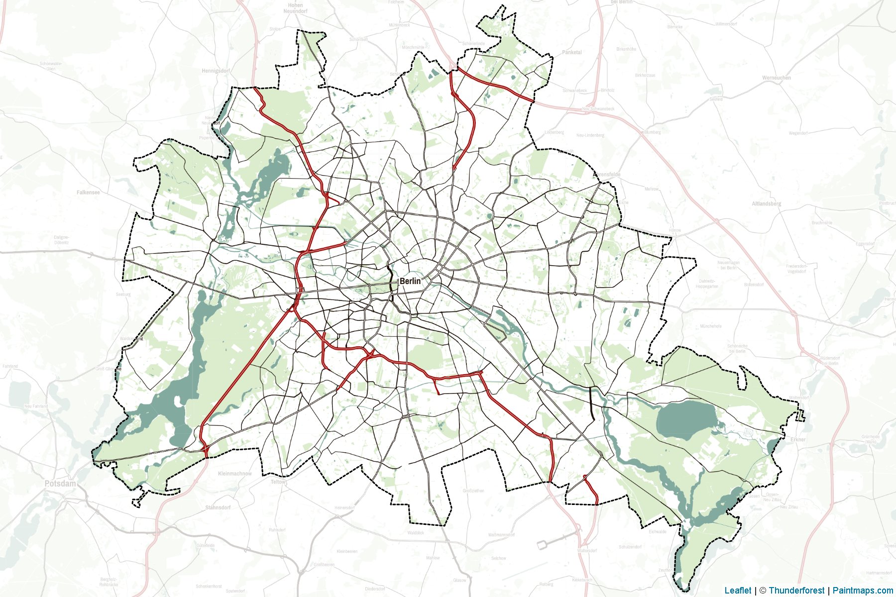 Muestras de recorte de mapas Berlin (Alemania)-2