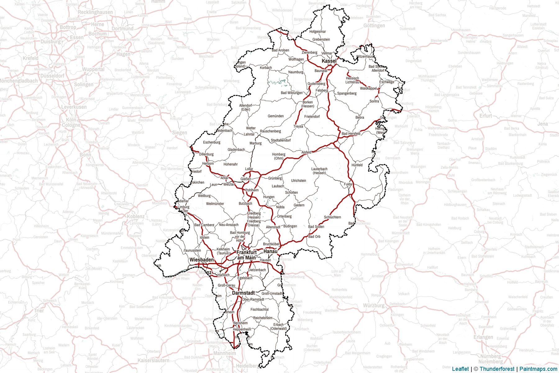 Muestras de recorte de mapas Hesse (Alemania)-2