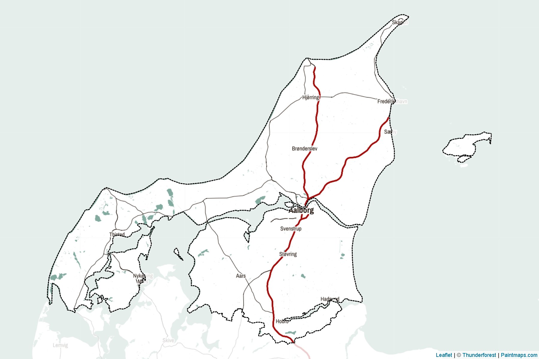 North Jutland (Denmark) Map Cropping Samples-2