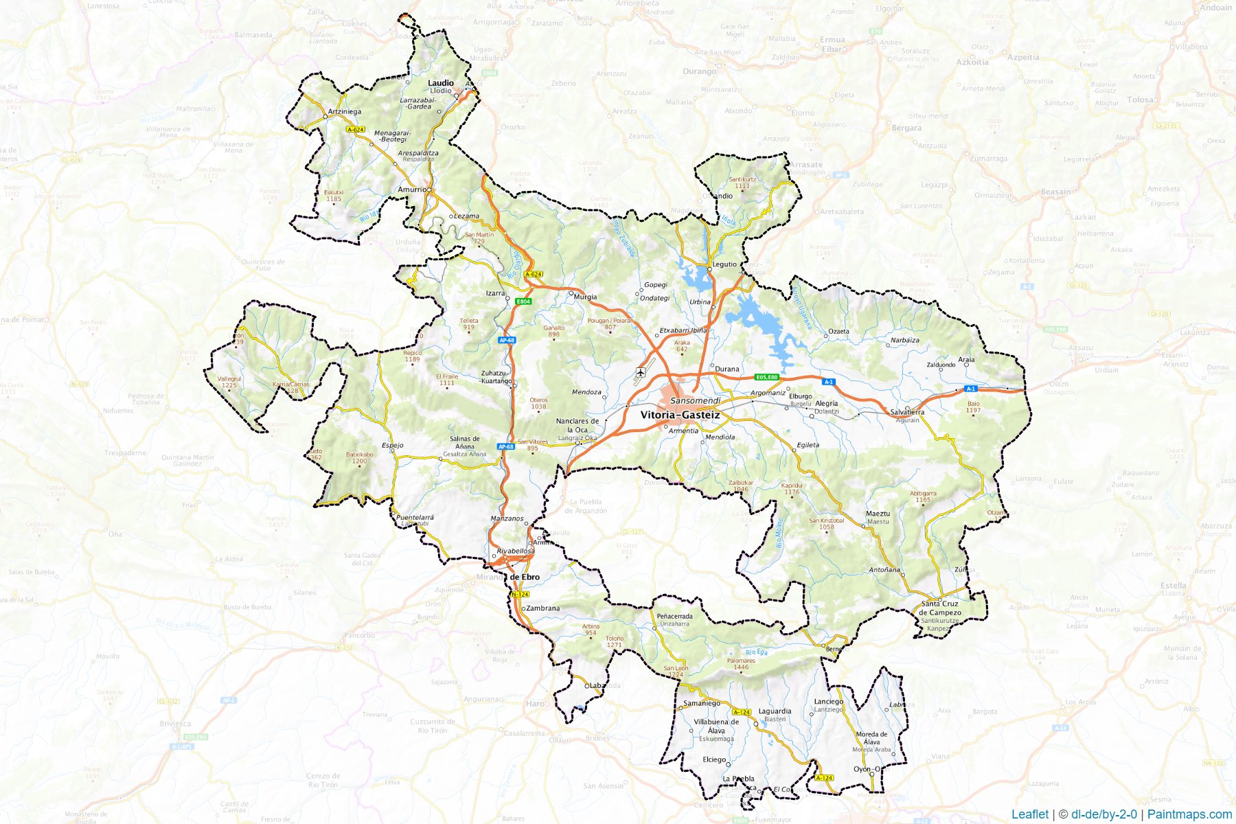 Albacete (Bask Bölgesi) Haritası Örnekleri-1